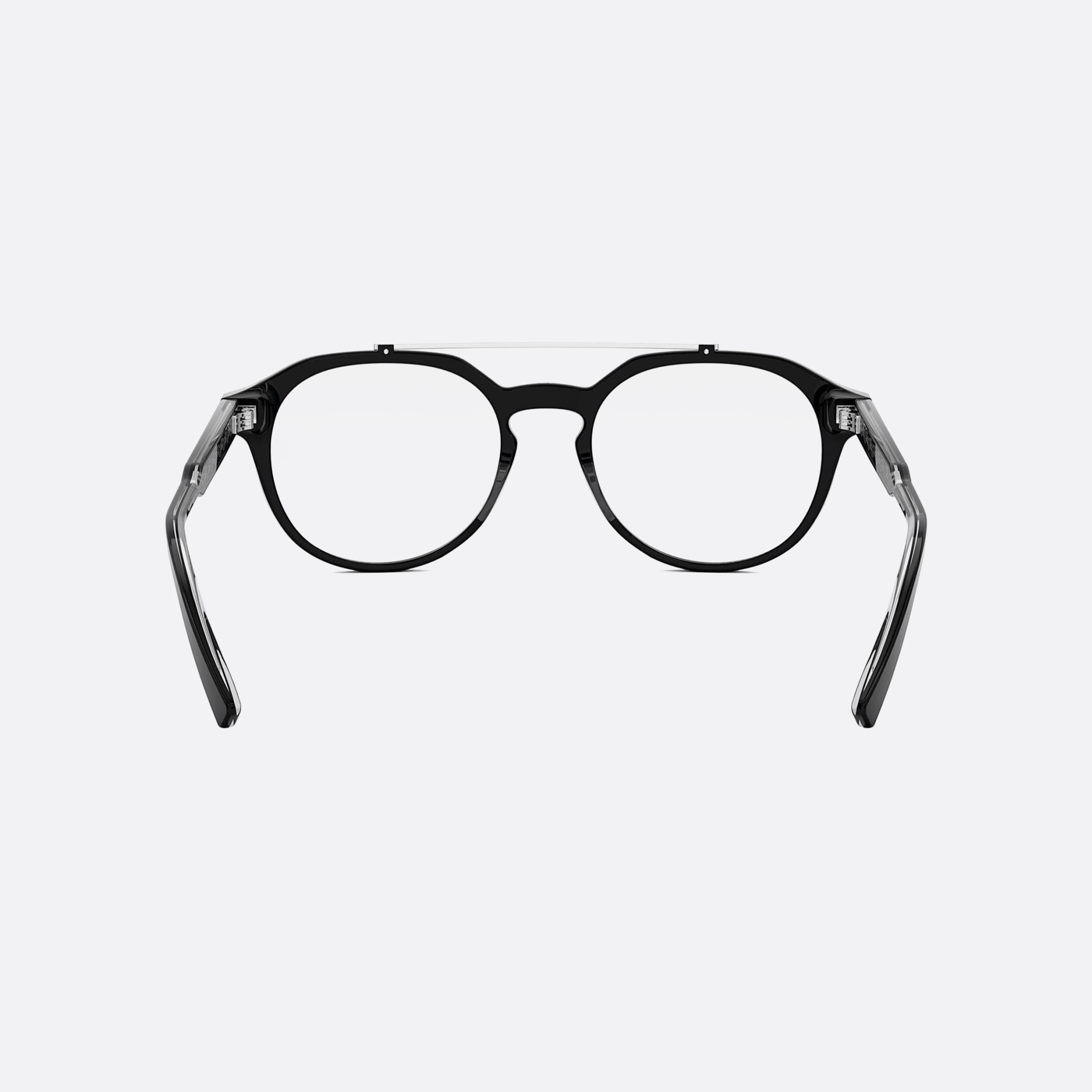 Dior 51mm Botanicao R1i Black Geometric Men Eyeglasses - Additional Angle