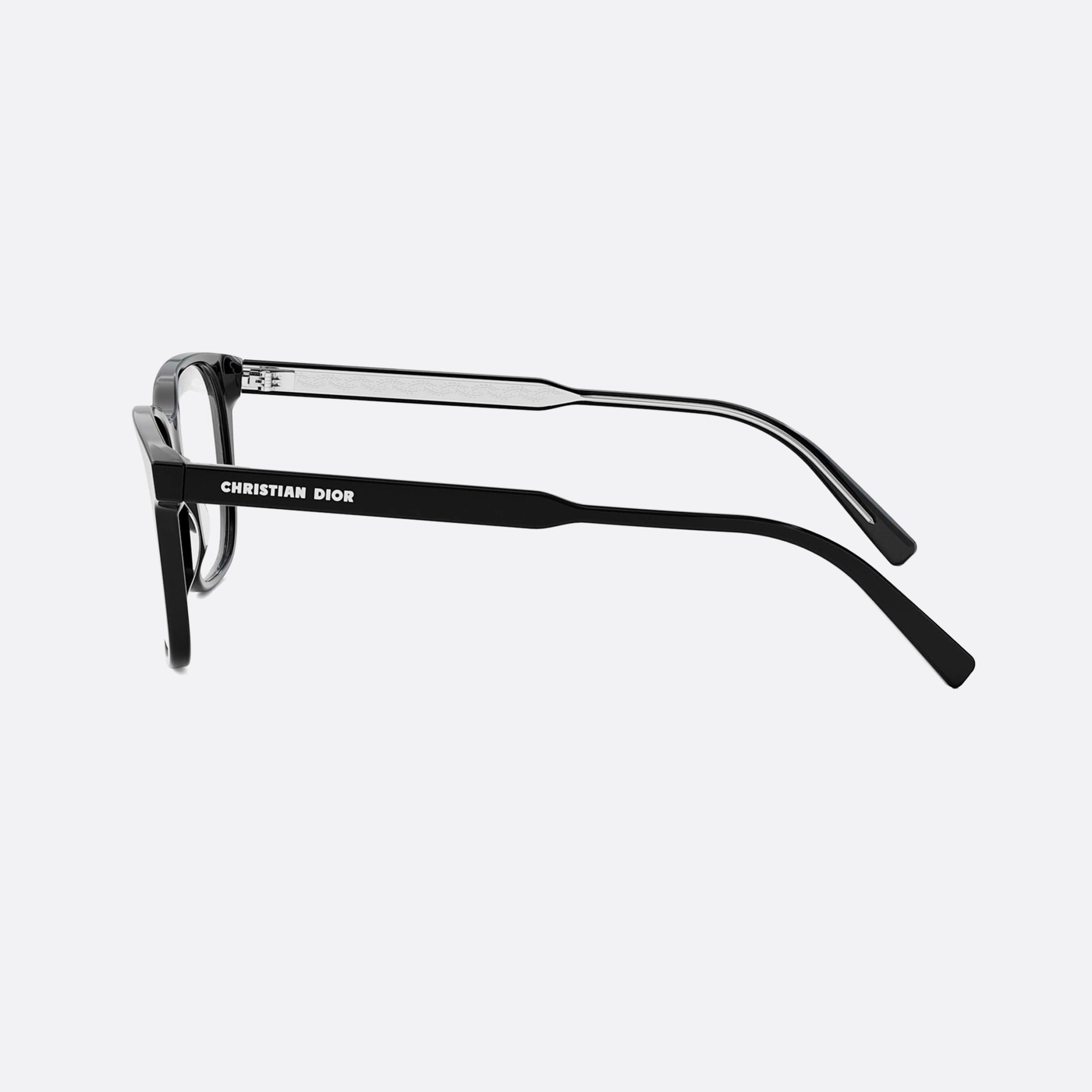 Dior 55mm Botanicao S1i Black Men Eyeglasses - Detail View