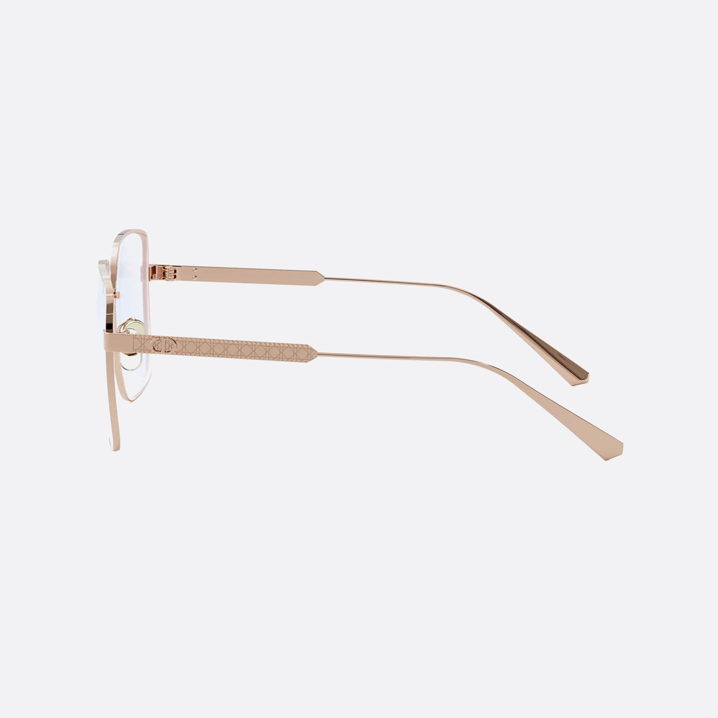 Dior 55mm Cannageo S1f B29 Rose Gold Squared Women Eyeglasses - Detail View