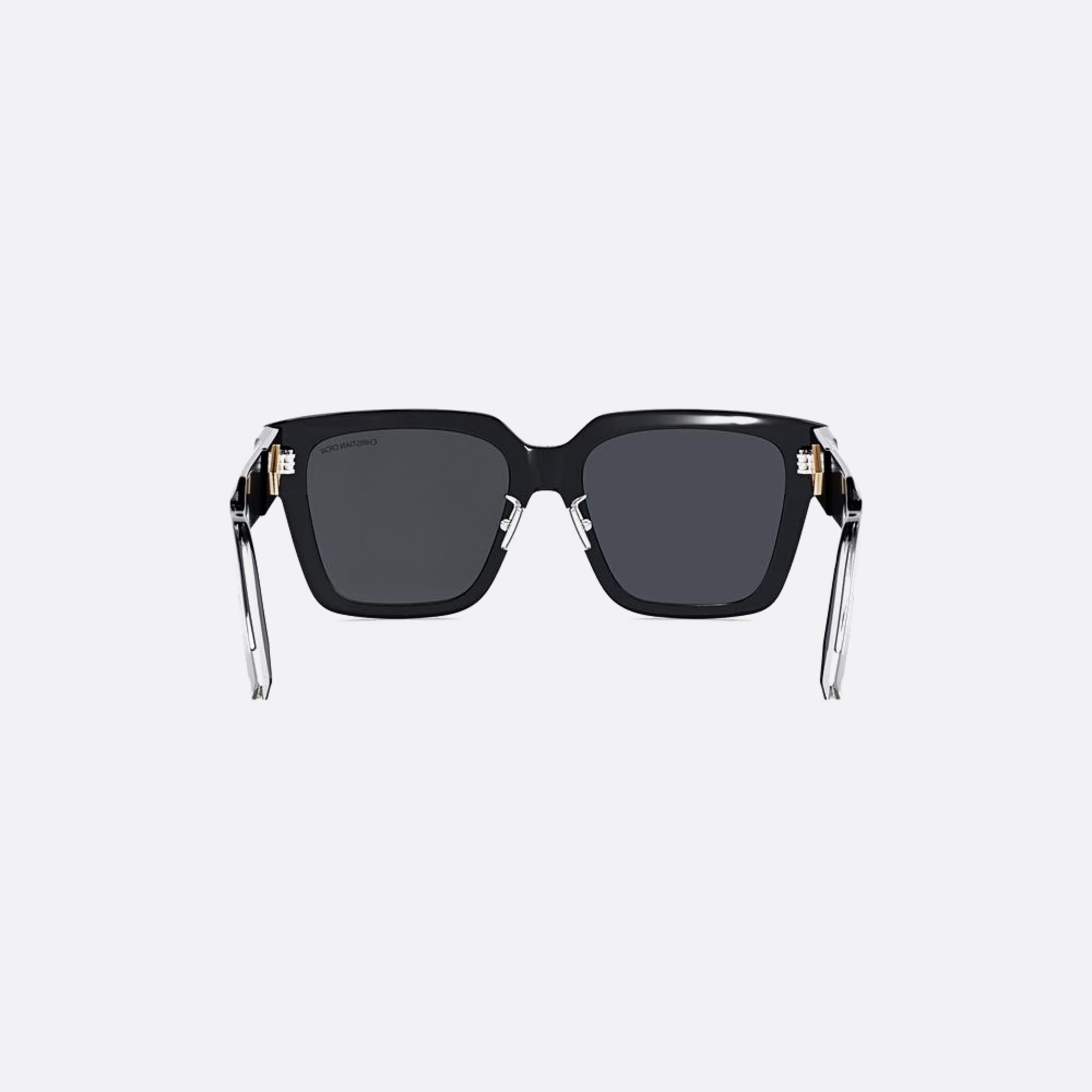Dior 55mm Diamond S3f 10a0 Black Squared Men Sunglasses - Additional Angle