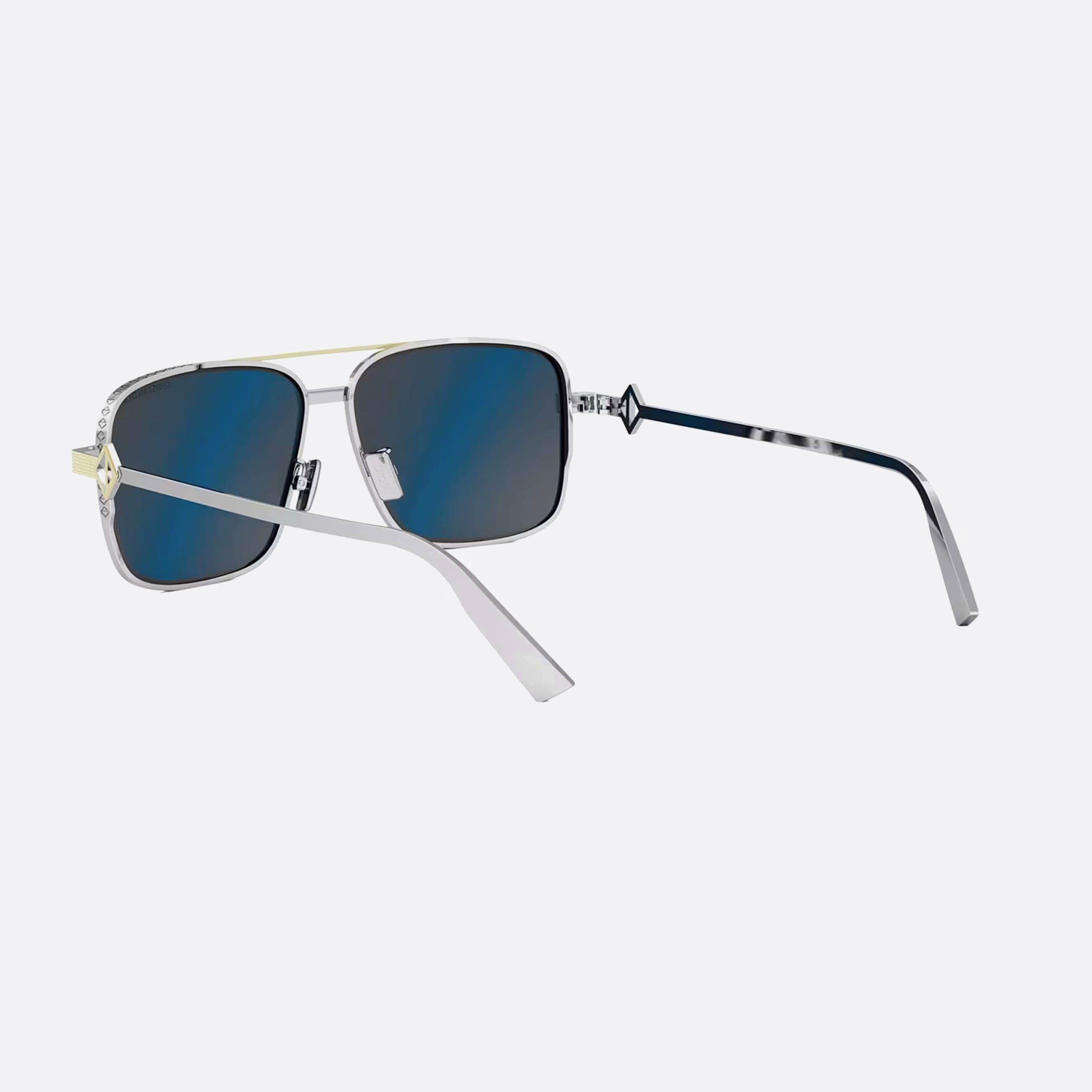 Dior 58mm Men's Diamond S9u F2a5 Silver Sunglasses - Lifestyle Shot