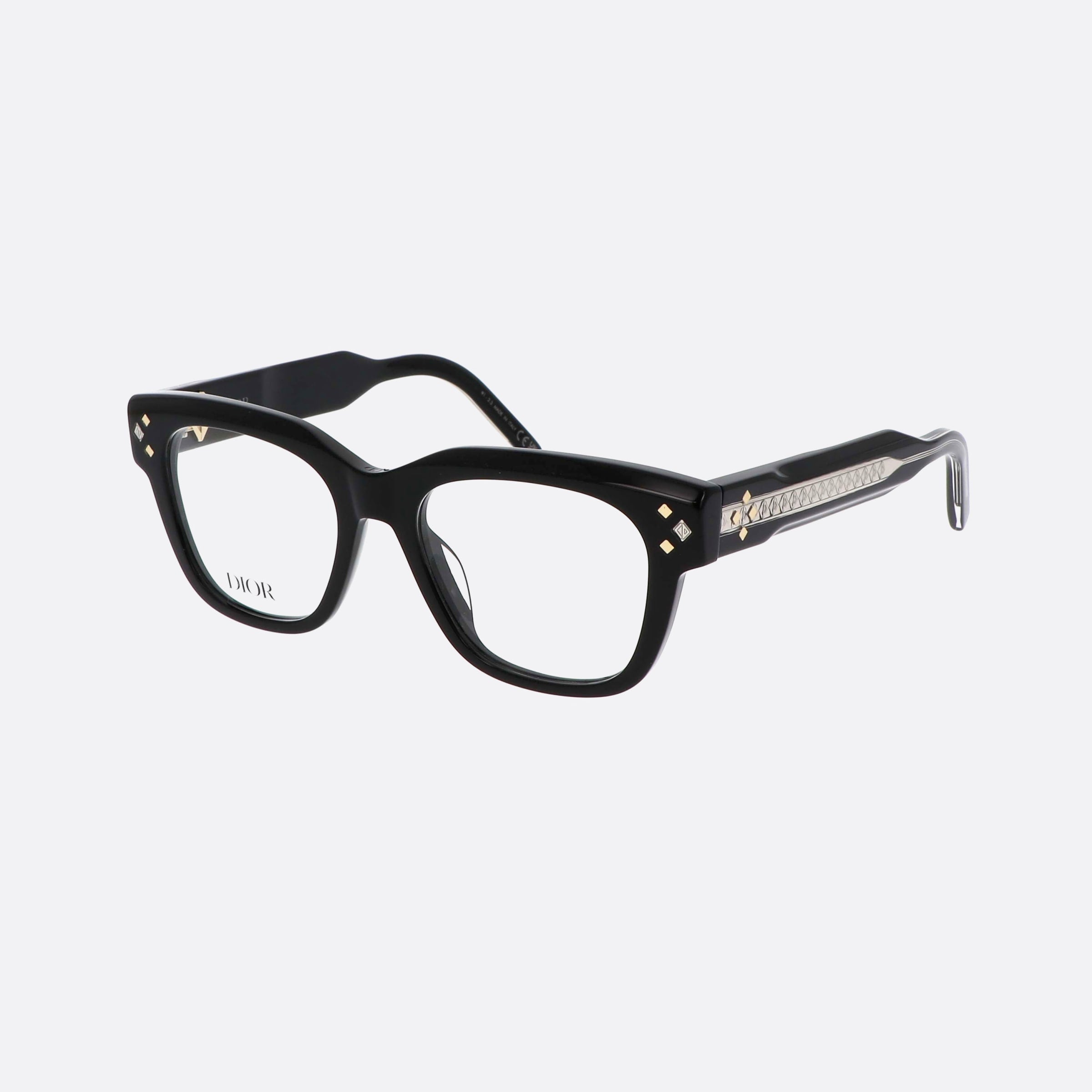 Dior 51mm Diamondo S4i Black Men Eyeglasses - Main View