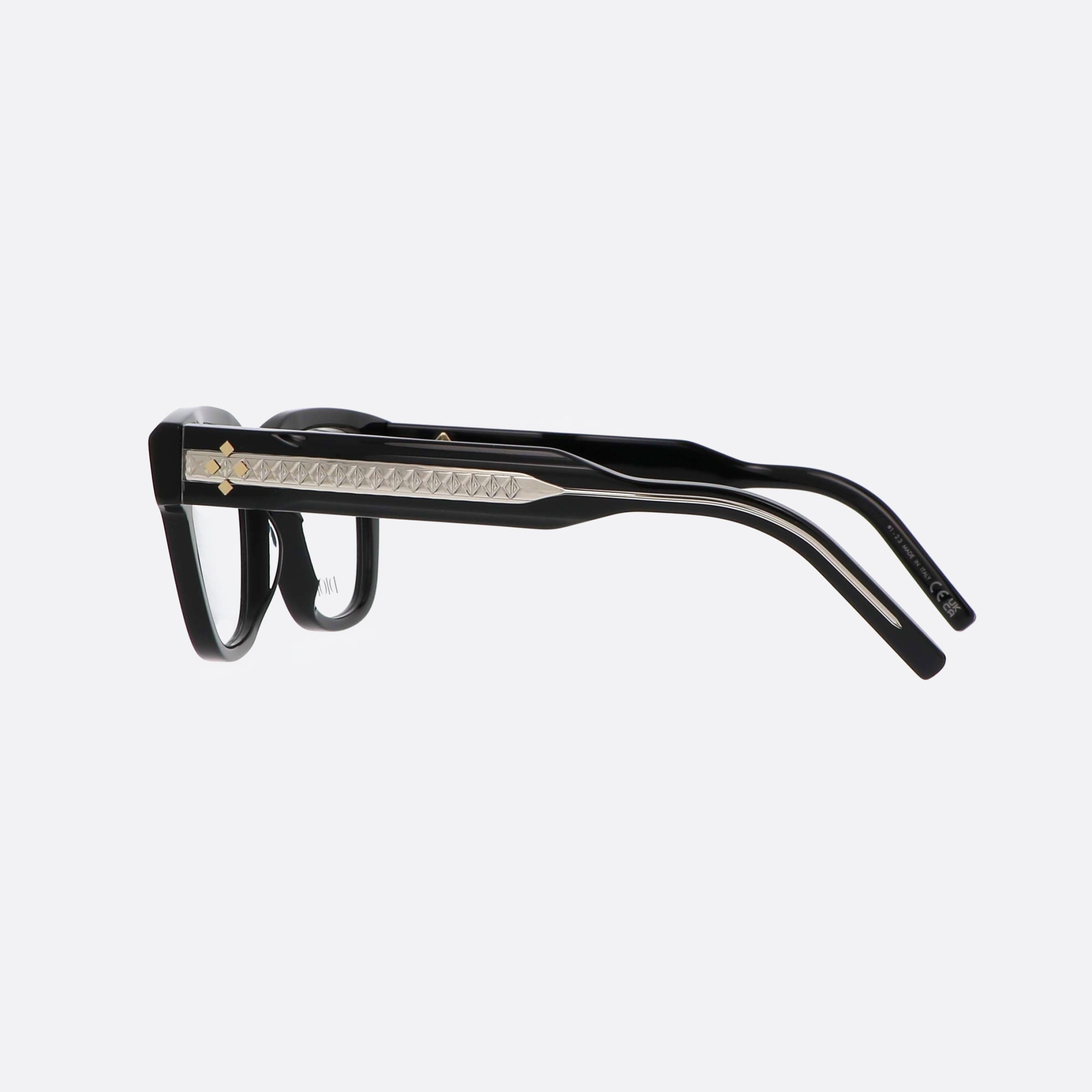 Dior 51mm Diamondo S4i Black Men Eyeglasses - Detail View