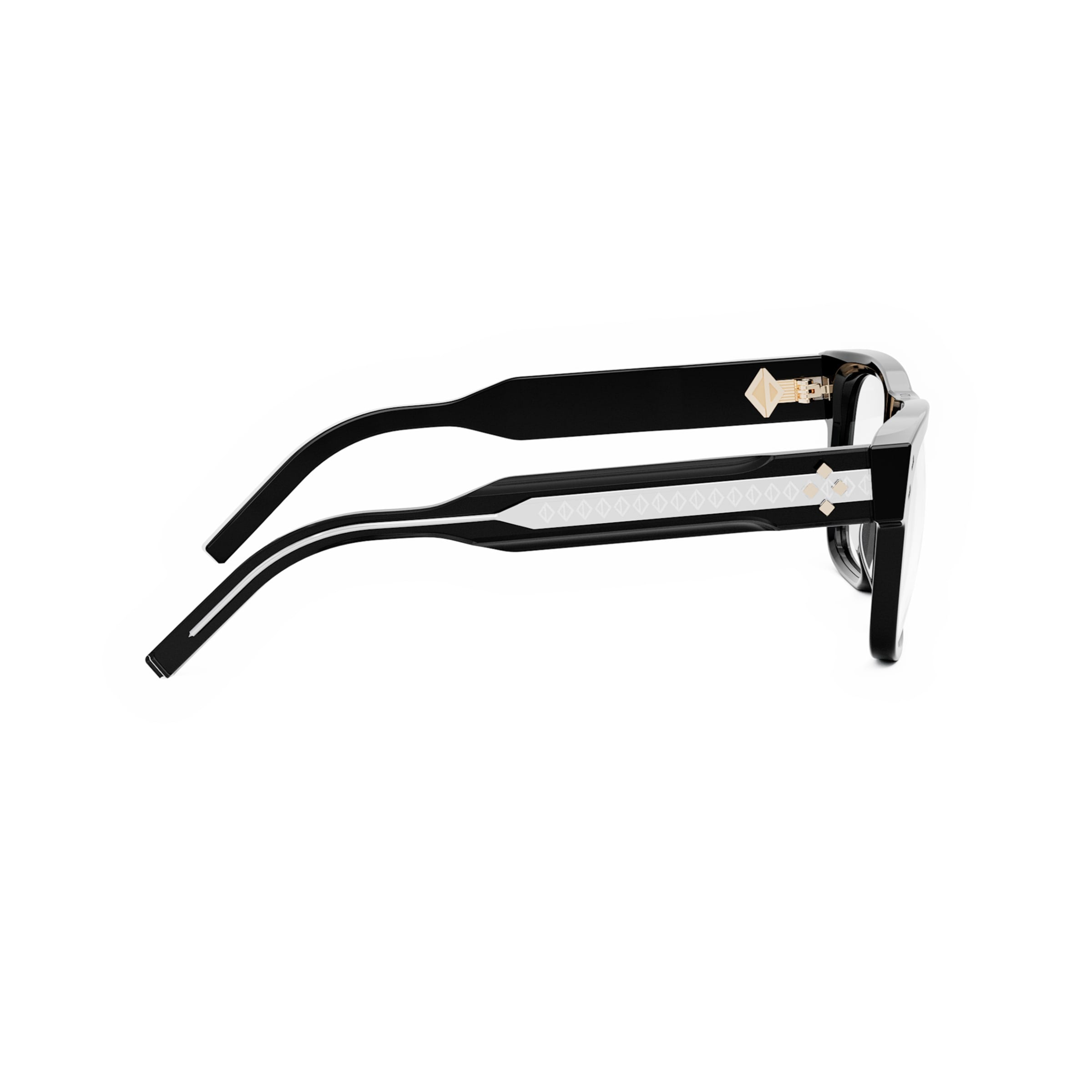 Dior 54mm Diamondo S6i Black Squared Men Eyeglasses - Lifestyle Shot