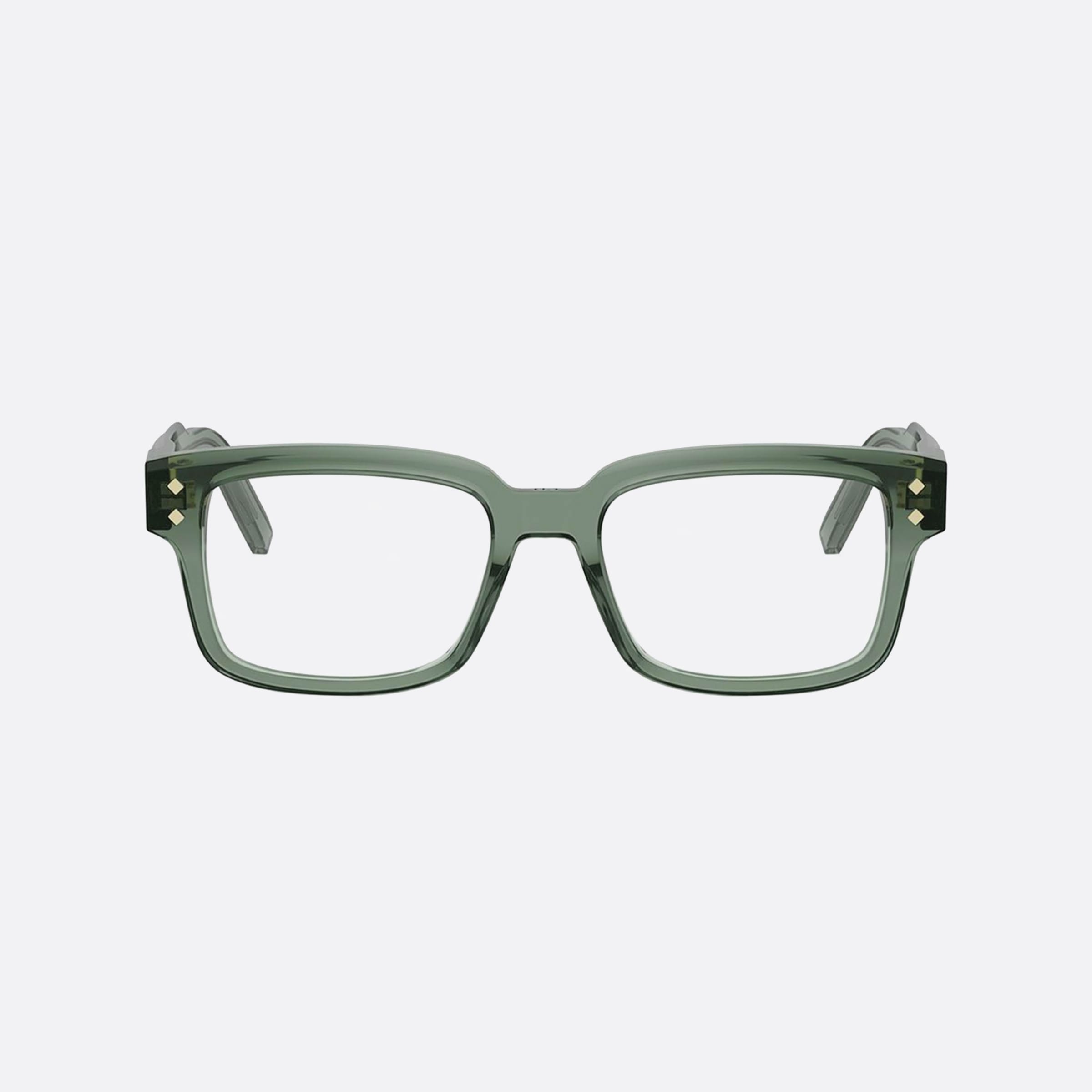 Dior 53mm Diamondo S8i Green Men Eyeglasses - Side View
