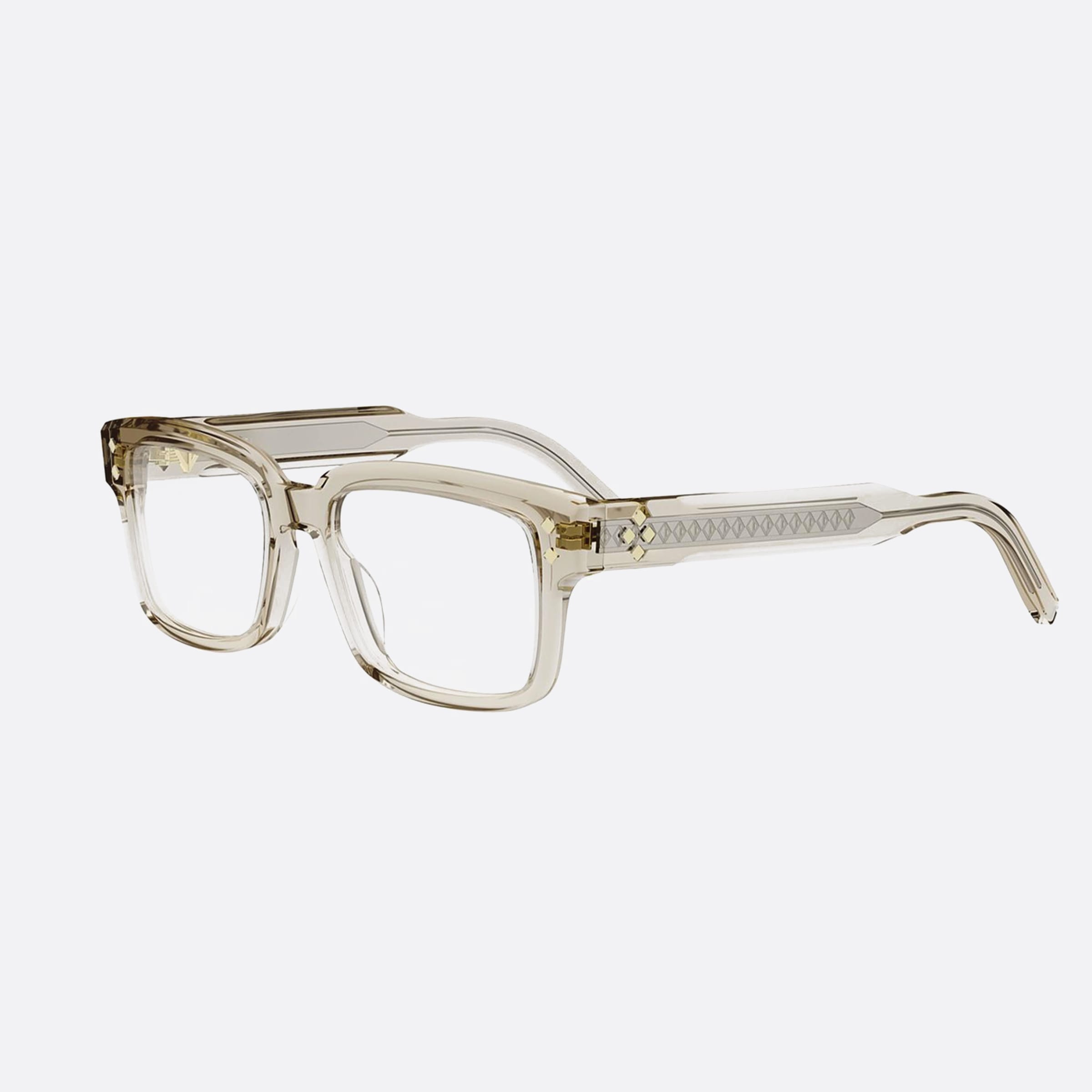 Dior 53mm Diamondo S8i Beige Men Eyeglasses - Main View