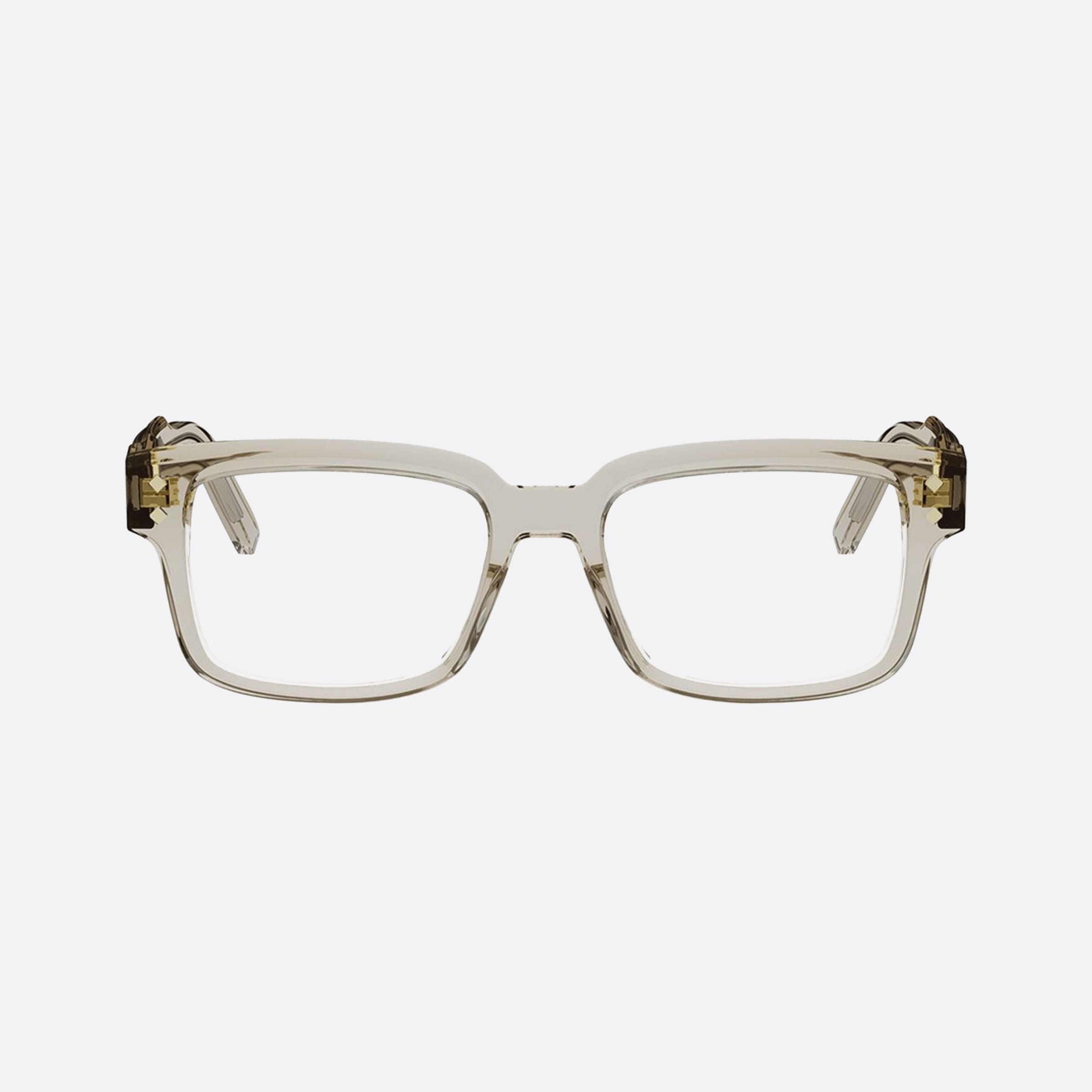 Dior 53mm Diamondo S8i Beige Men Eyeglasses - Side View