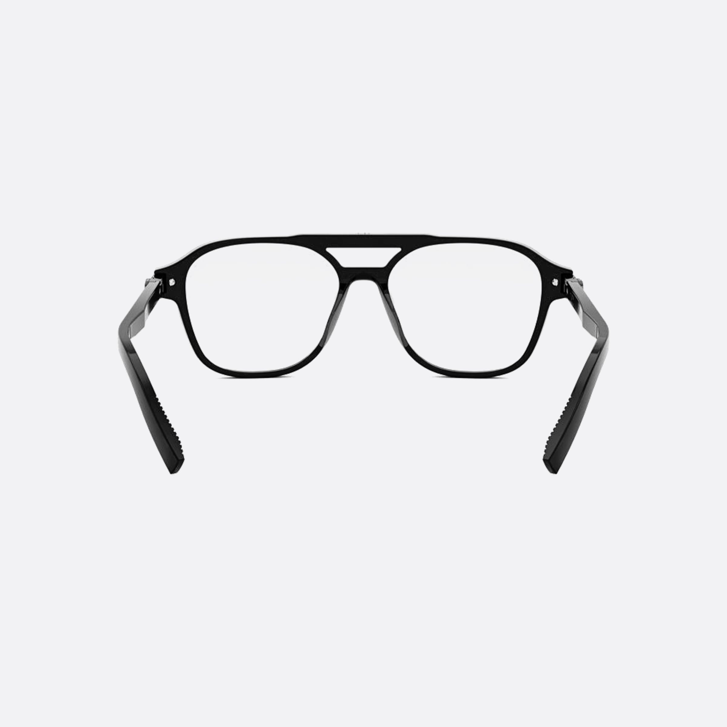 Dior 54mm Icono N1i Black Pilot Men Eyeglasses - Additional Angle