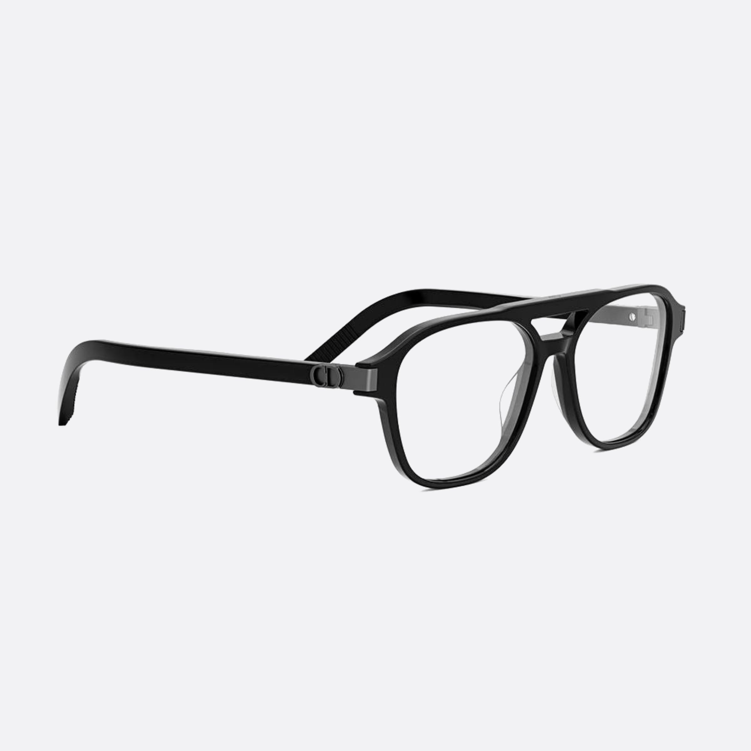 Dior 54mm Icono N1i Black Pilot Men Eyeglasses - Additional Angle