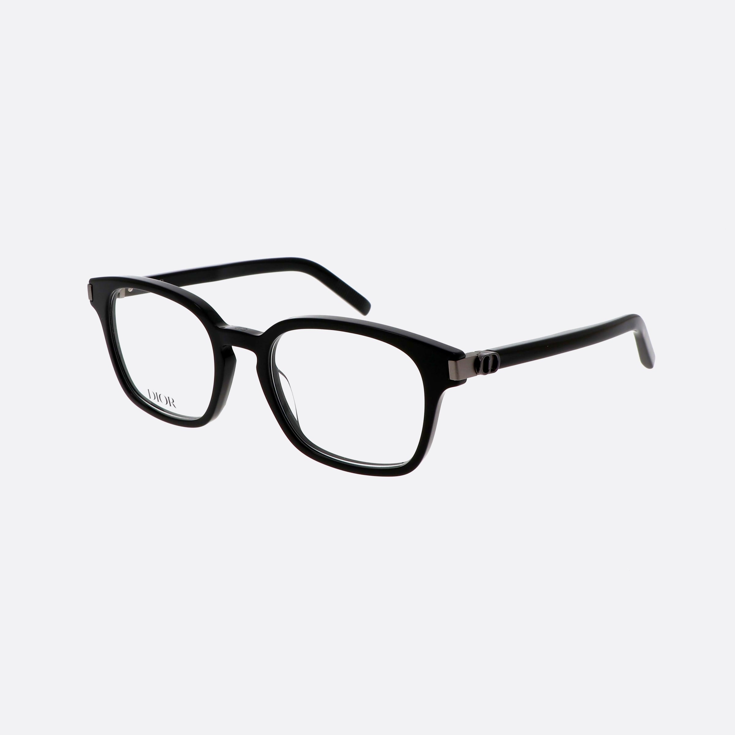 Dior 53mm Icono S4i Black Squared Men Eyeglasses - Main View