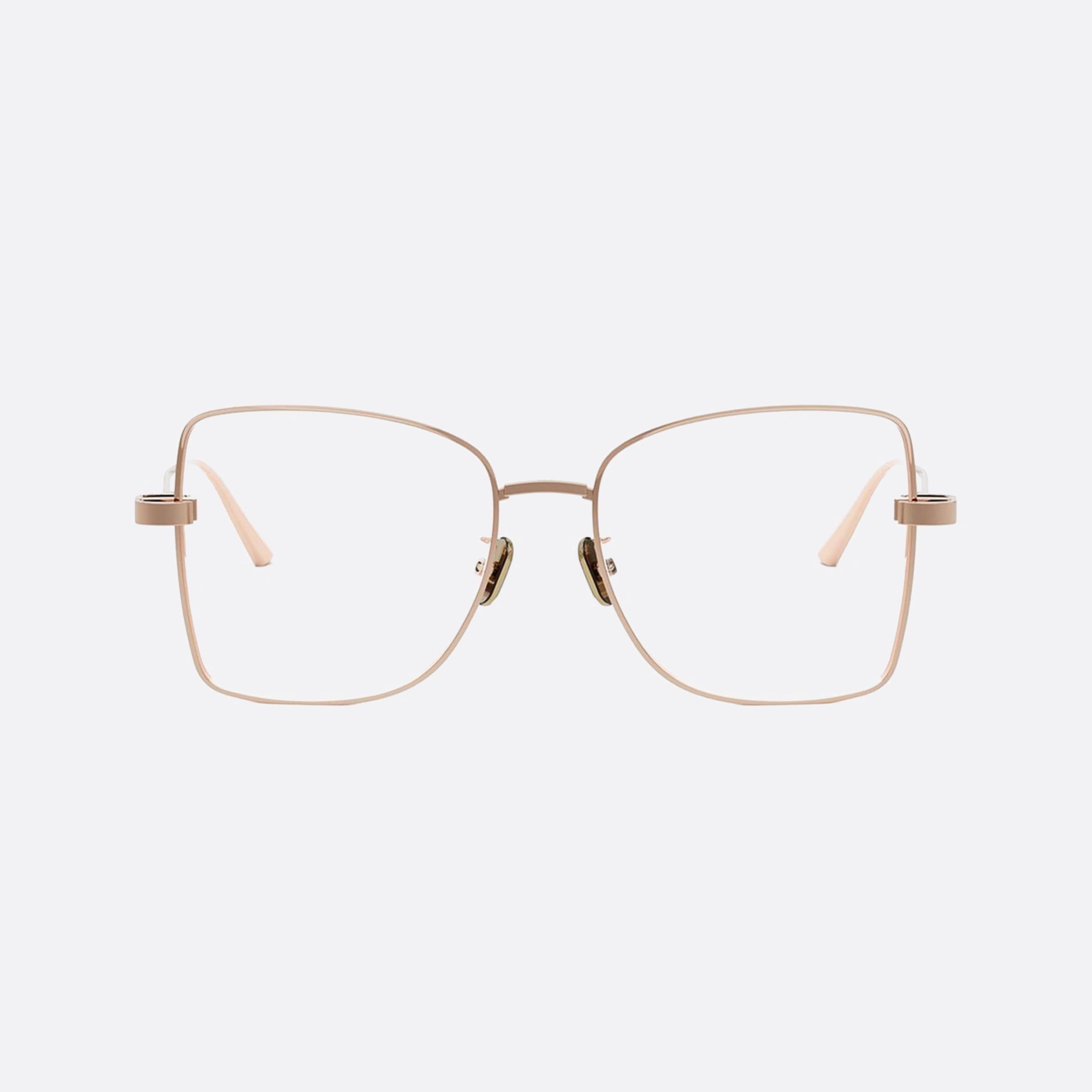 Dior 55mm Cdioro B1f E000 Gold Women Eyeglasses - Side View
