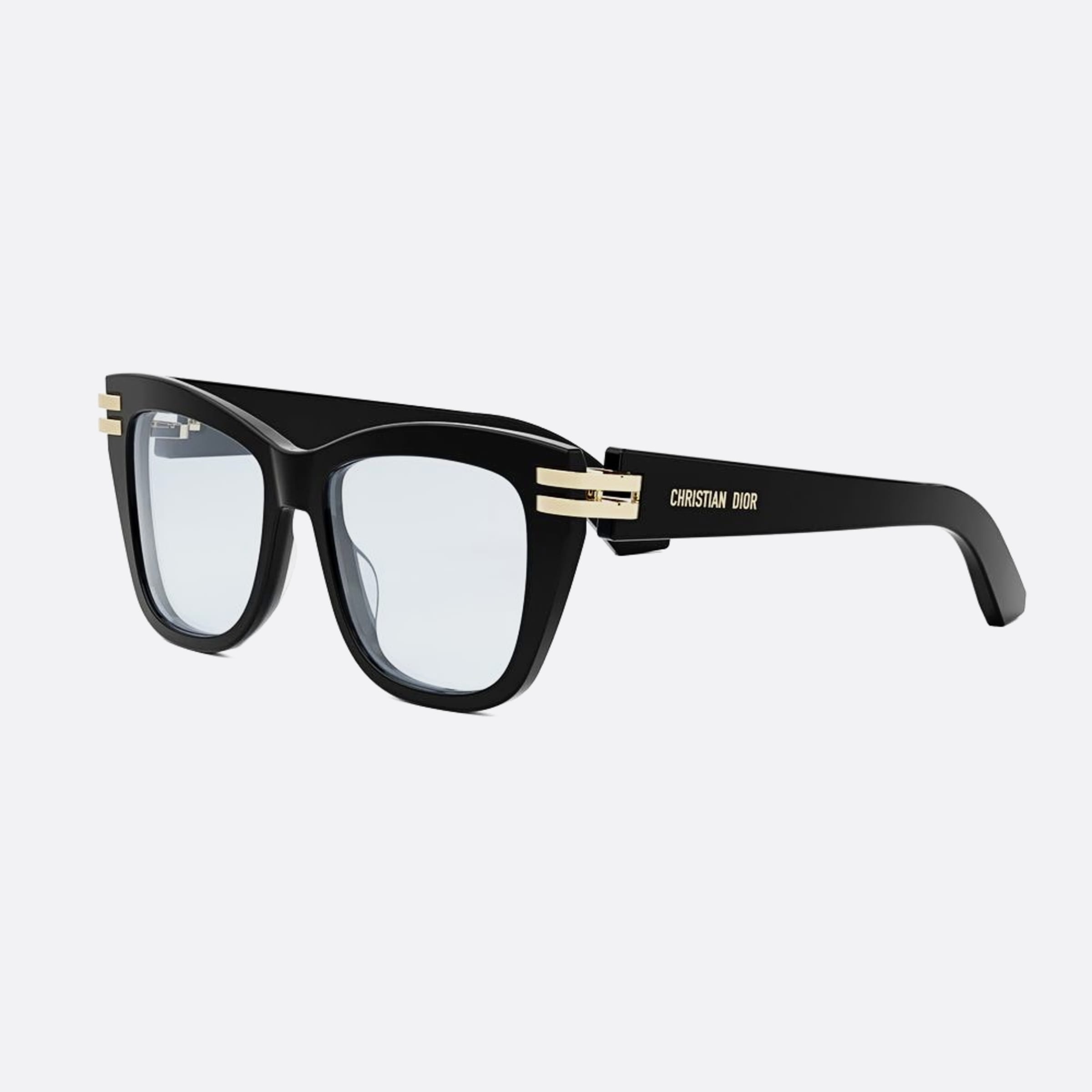 Dior 53mm Cdioro S1i 10bb Black Butterfly Women Eyeglasses - Side View
