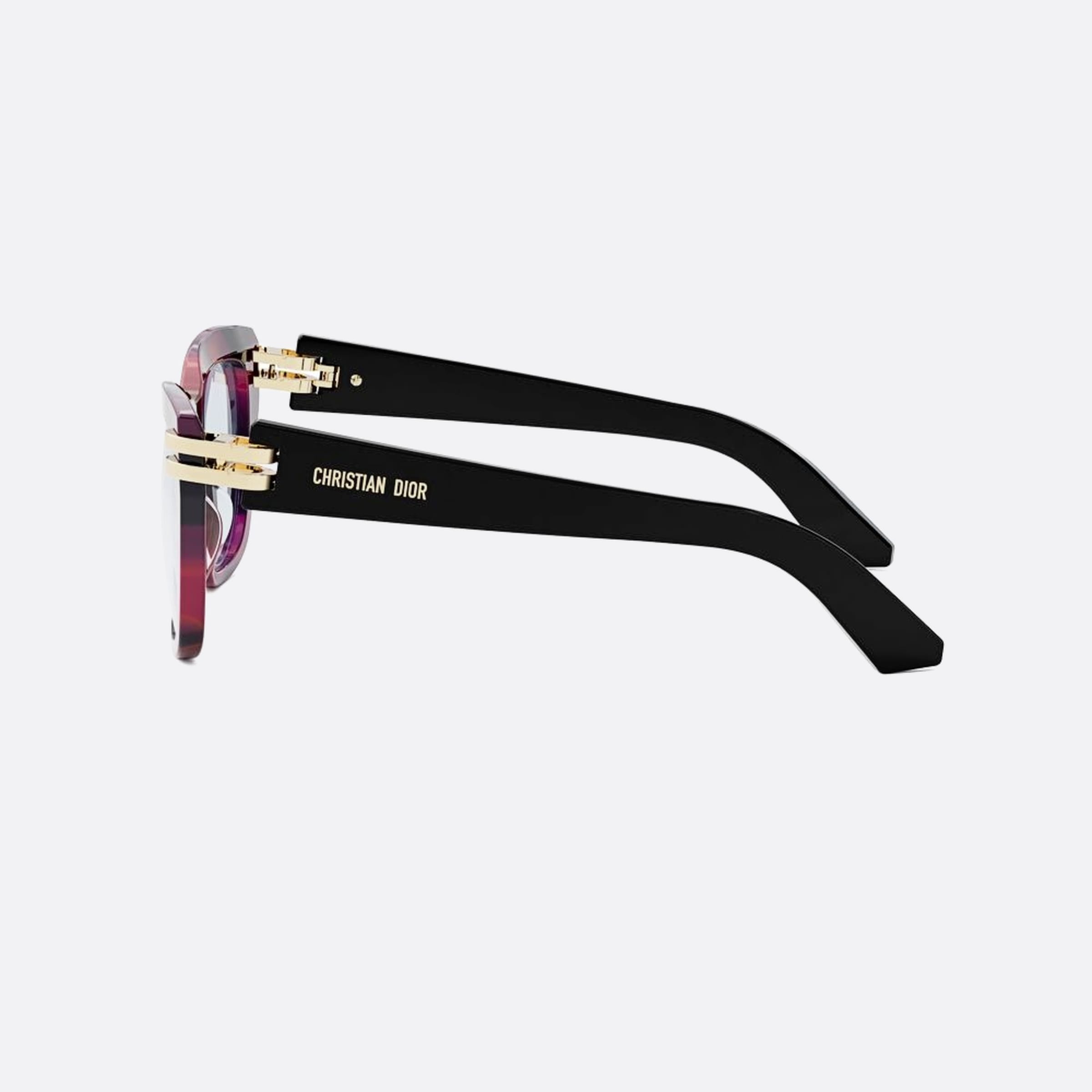 Dior 53mm Cdioro S1i 25bb Havana Butterfly Women Eyeglasses - Detail View