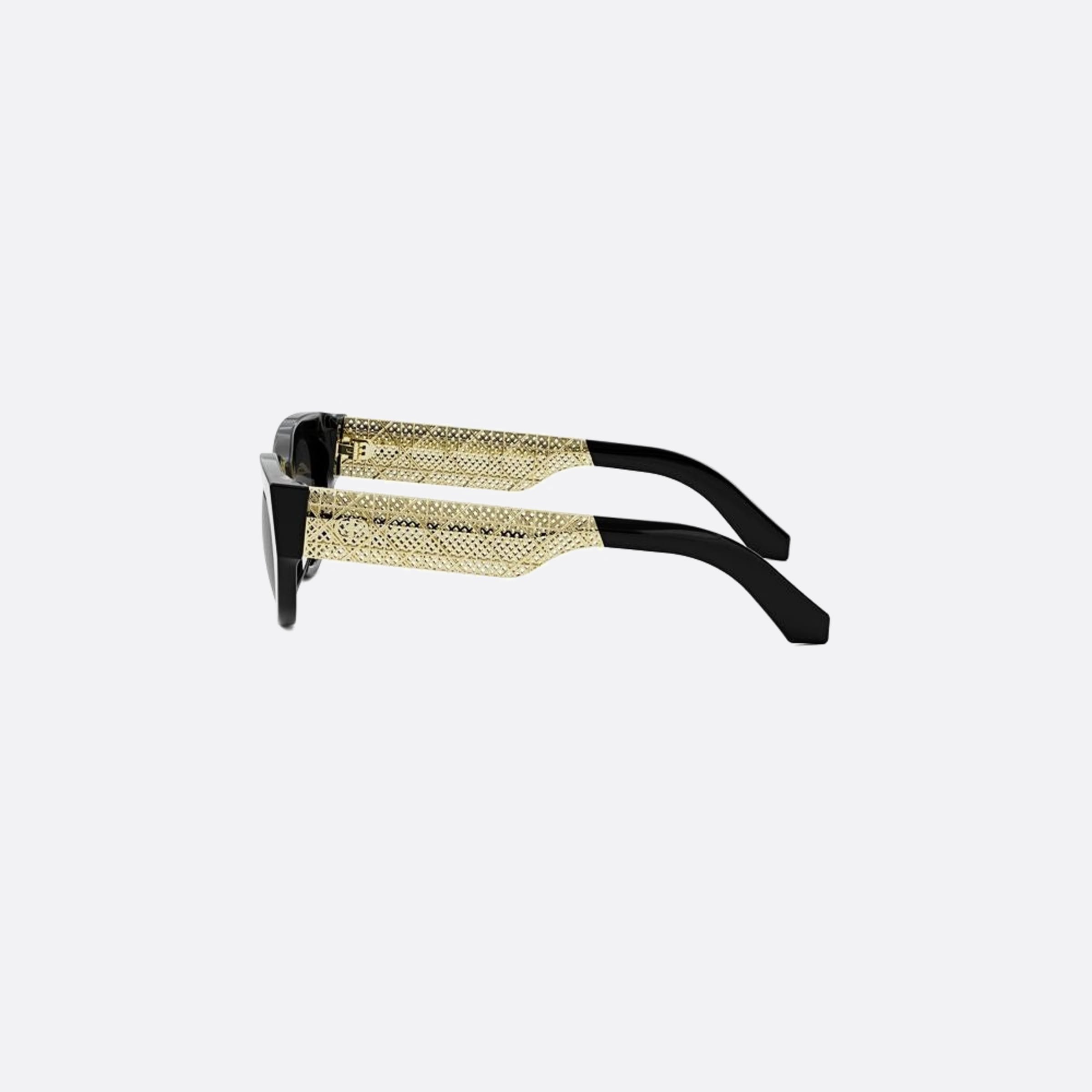 Dior 53mm Dior Sille B1i 10a0 Black Cat Eye Women Sunglasses - Detail View