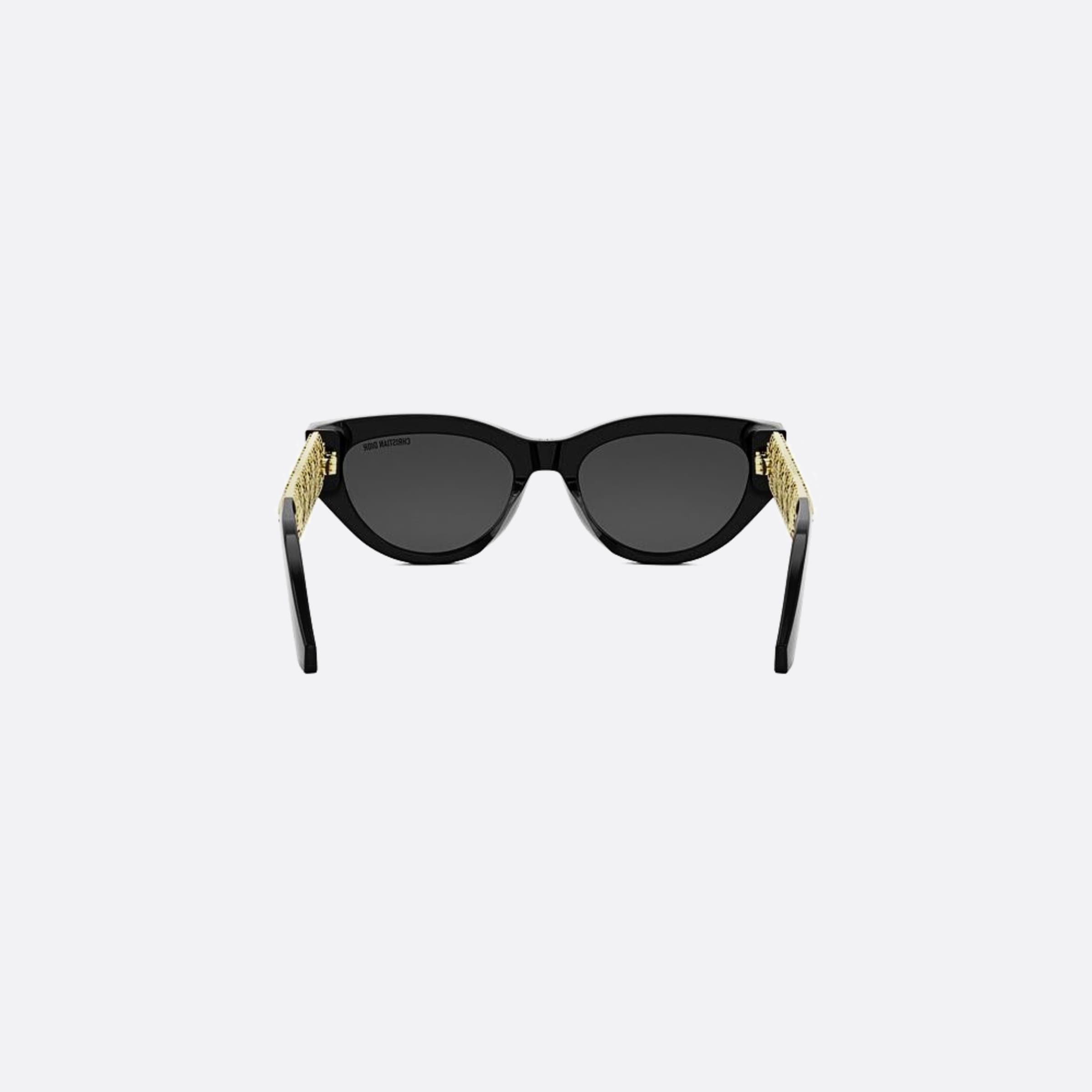 Dior 53mm Dior Sille B1i 10a0 Black Cat Eye Women Sunglasses - Additional Angle
