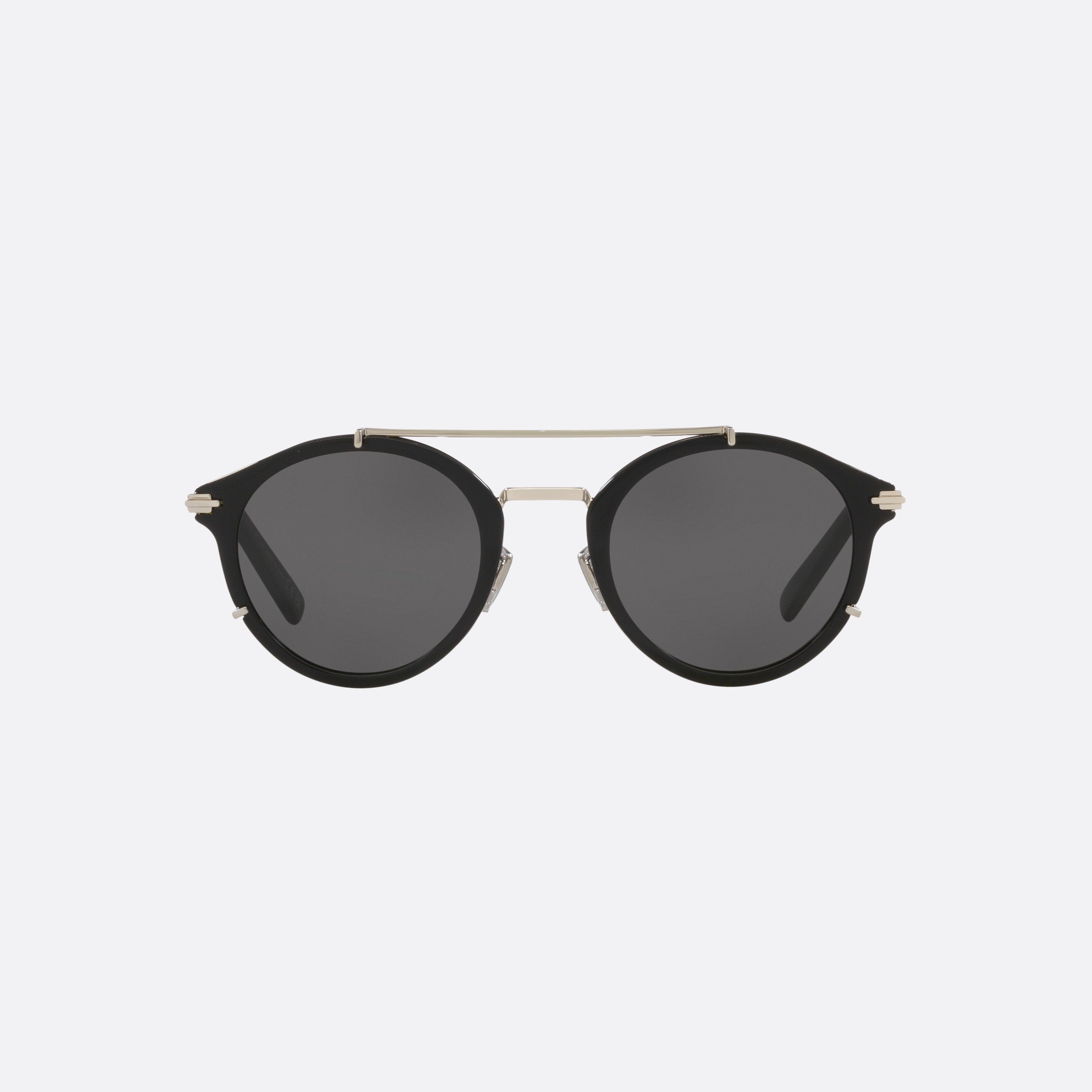 Dior 50mm Diorblacksuit R7u 10a0 Black Round Men Sunglasses - Side View