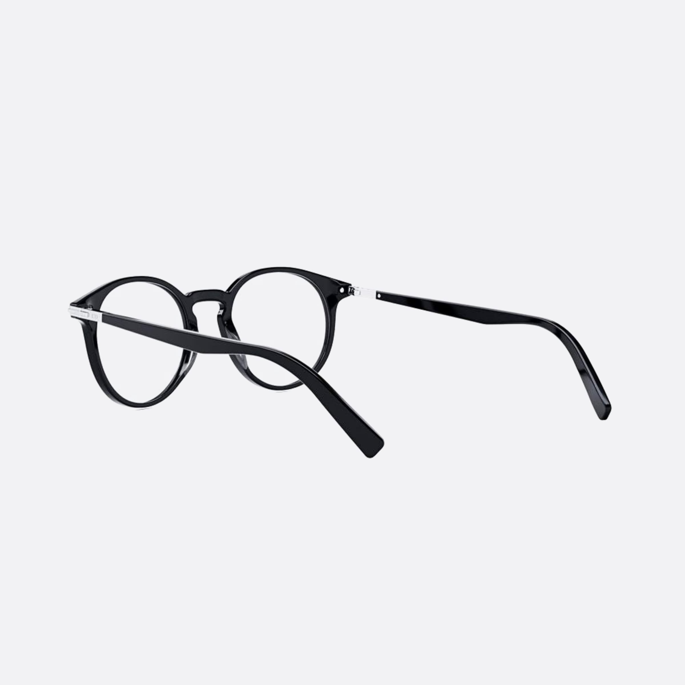Dior 50mm Diorblacksuito R6i Black Round Men Eyeglasses - Lifestyle Shot