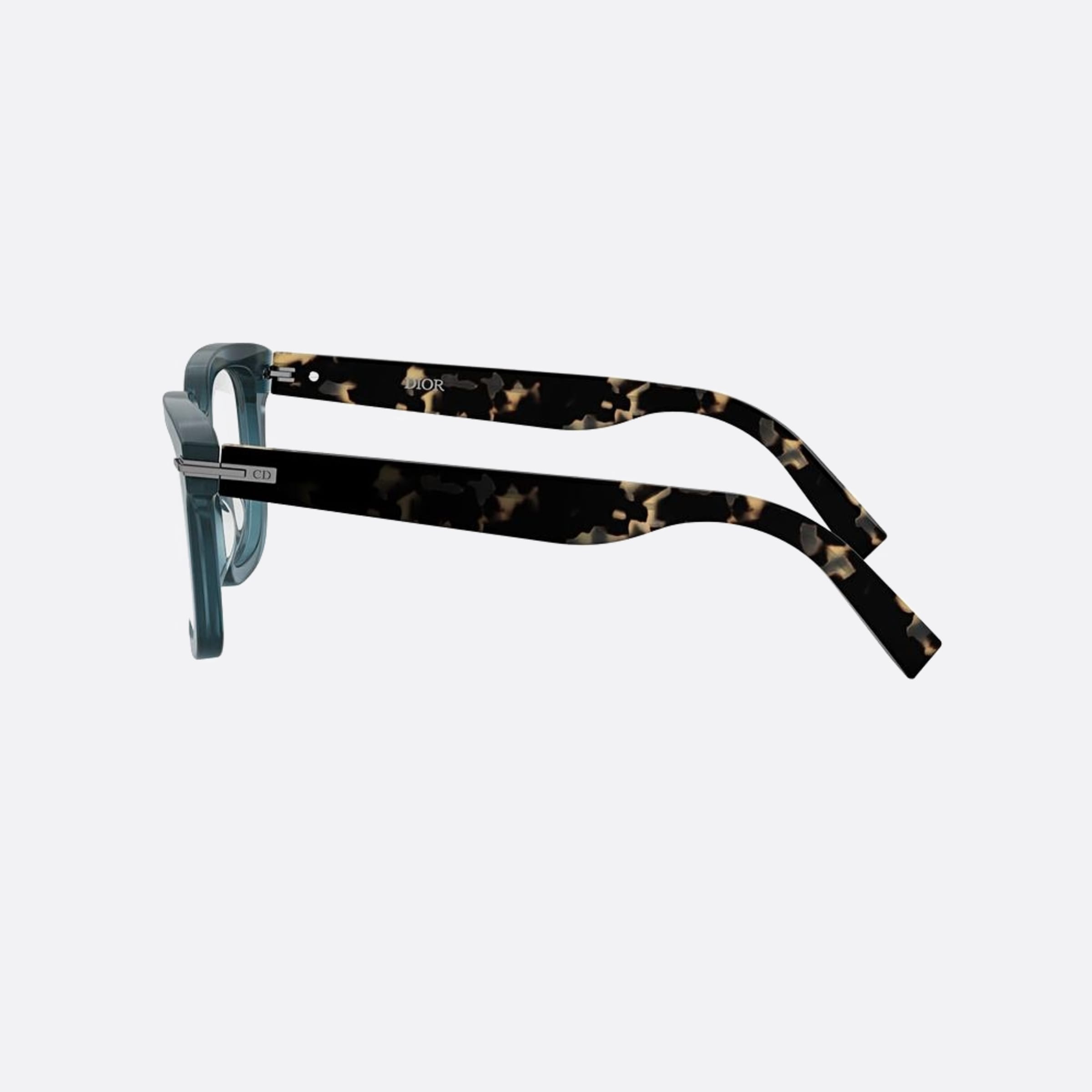 Dior 51mm Diorblacksuito S10i Blue Geometric Men Eyeglasses - Detail View