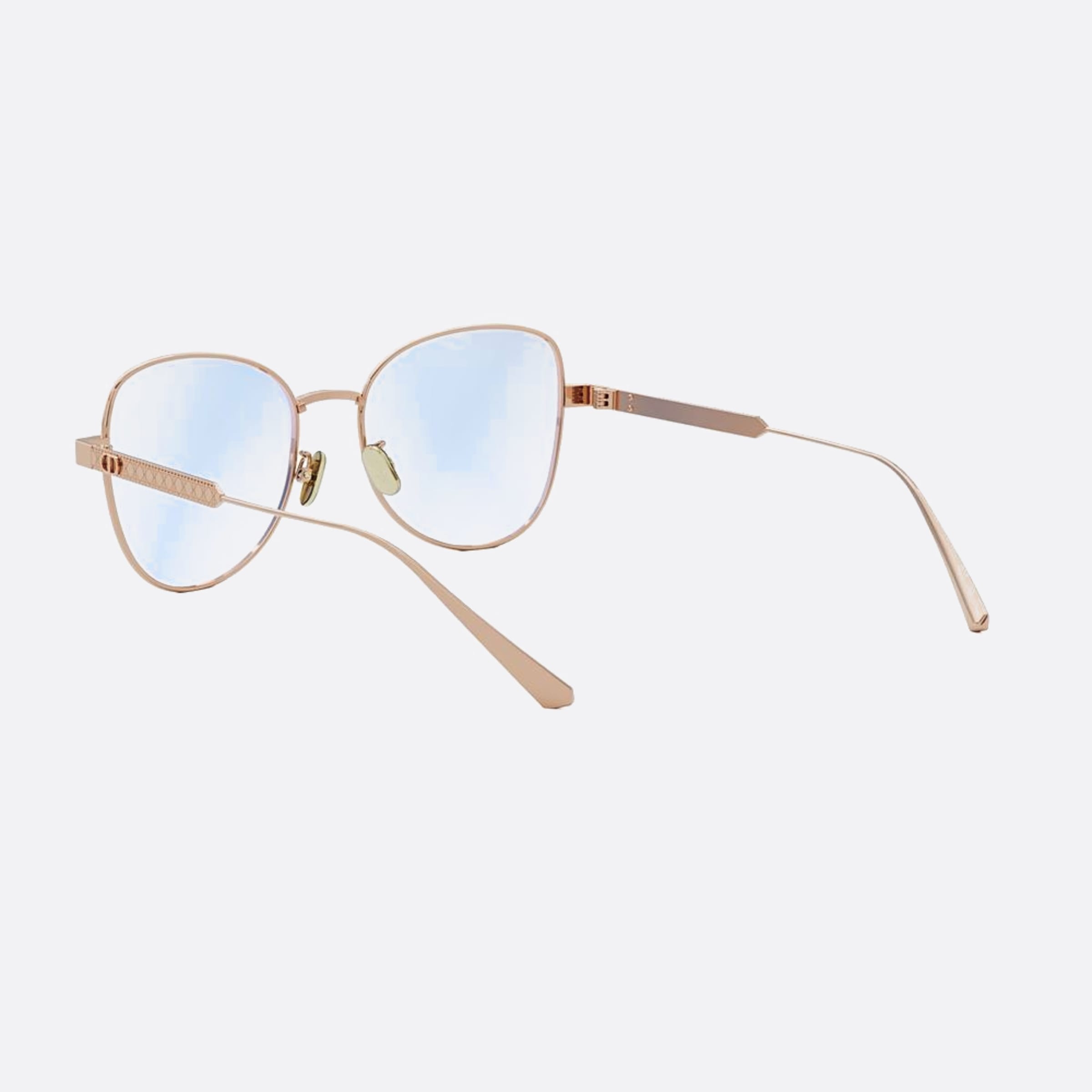 Dior 54mm Diorcannageo B1f B29 Rose Gold Butterfly Women Eyeglasses - Lifestyle Shot