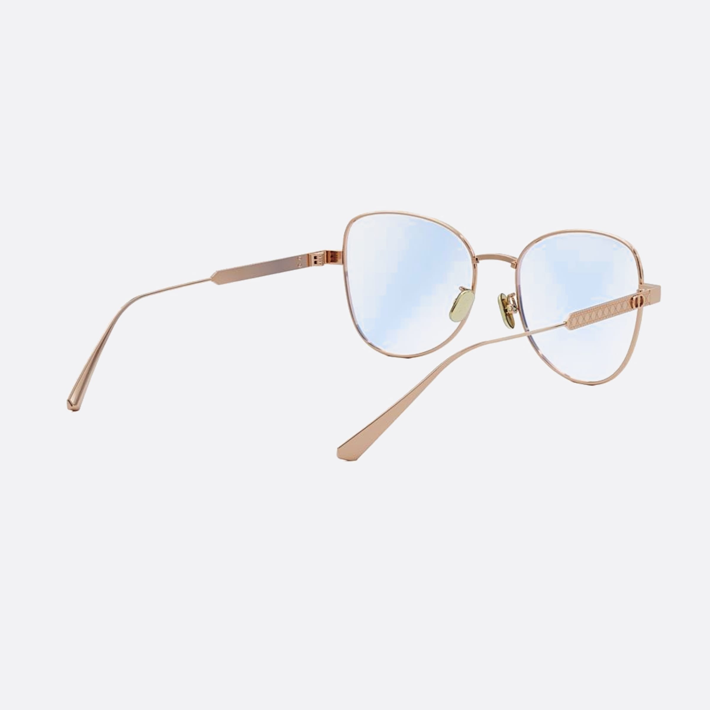 Dior 54mm Diorcannageo B1f B29 Rose Gold Butterfly Women Eyeglasses - Additional Angle