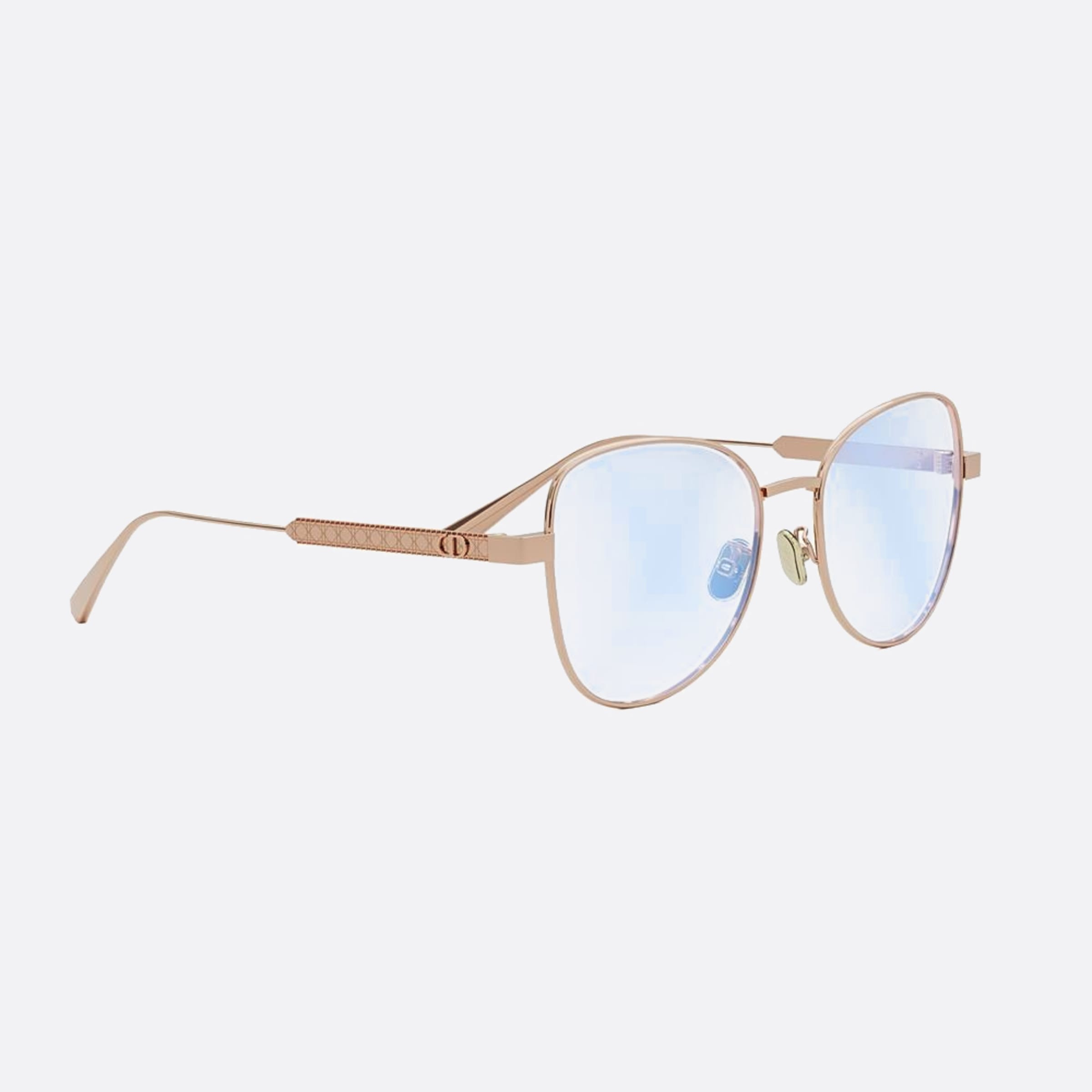 Dior 54mm Diorcannageo B1f B29 Rose Gold Butterfly Women Eyeglasses - Additional Angle