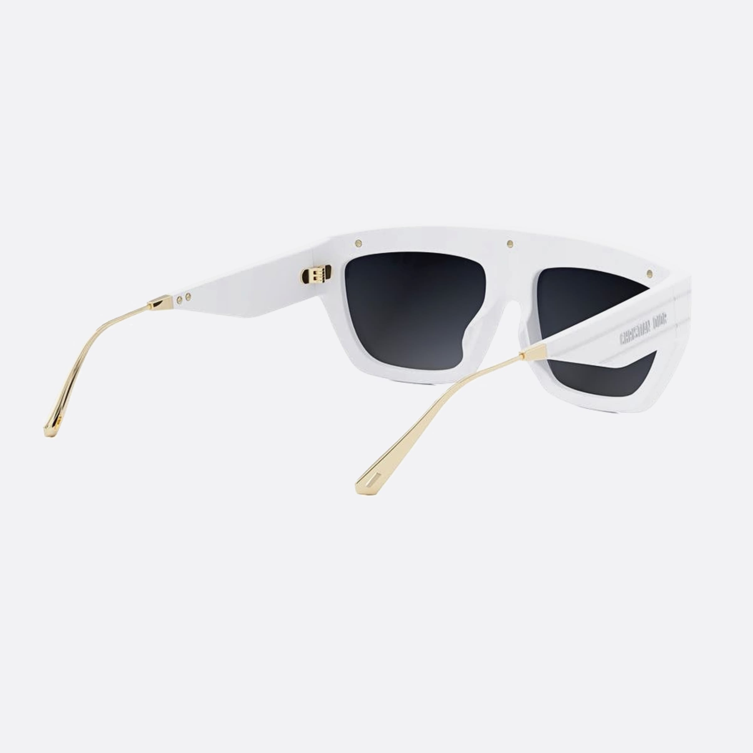 Dior Diorclub M7u 51a5 White Shield Women Sunglasses - Additional Angle