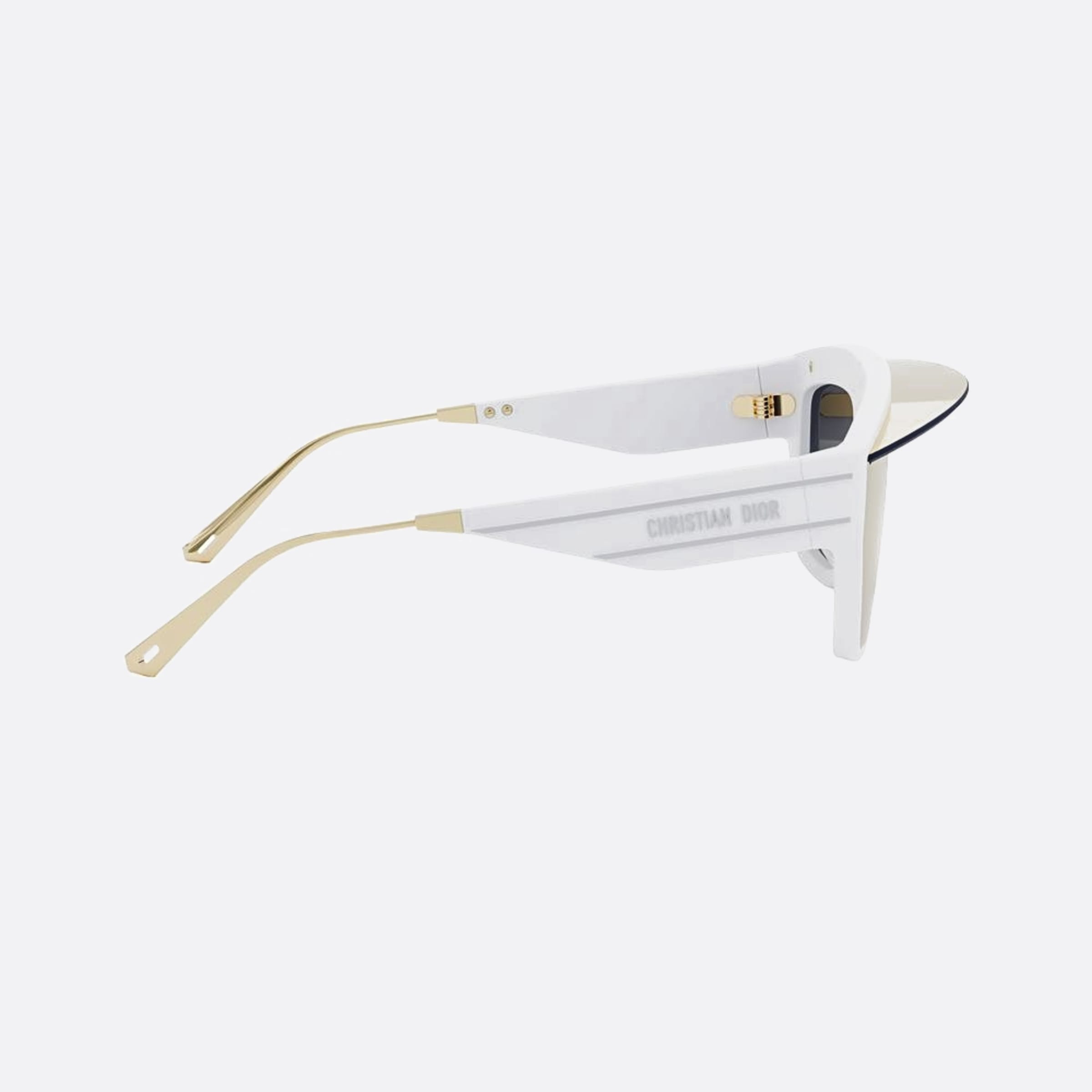 Dior Diorclub M7u 51a5 White Shield Women Sunglasses - Additional Angle