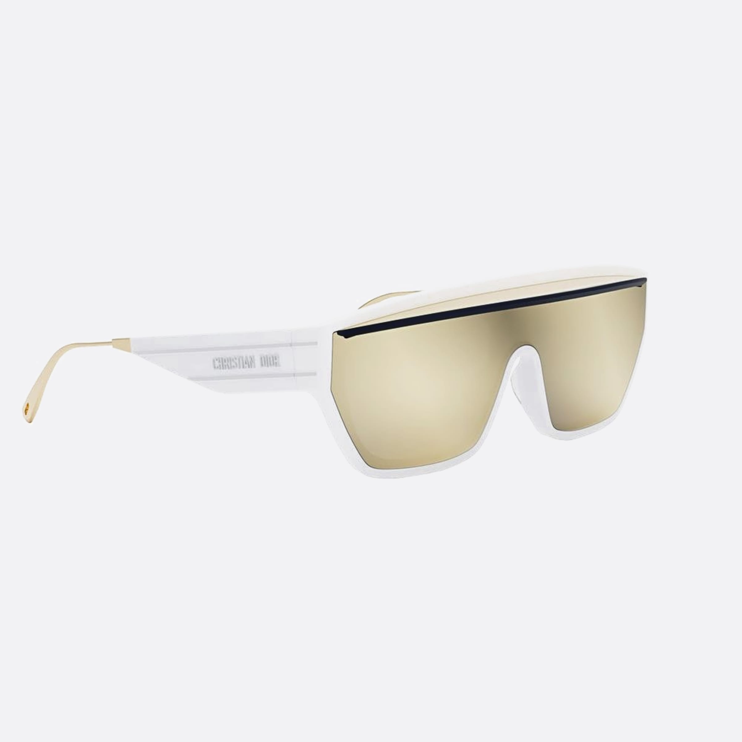 Dior Diorclub M7u 51a5 White Shield Women Sunglasses - Additional Angle