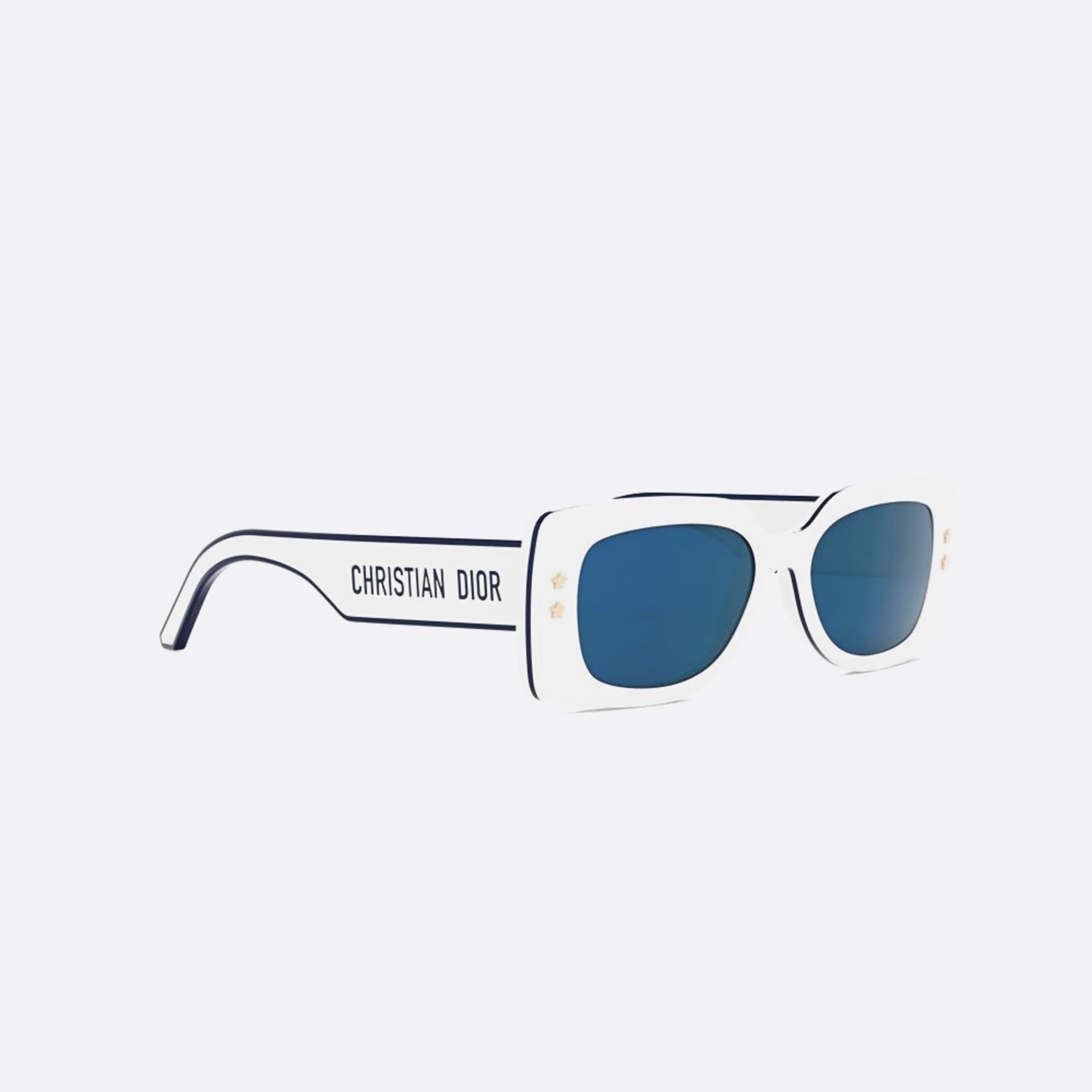 Dior 53mm Diorpacific S1u 95b0 White Geometric Women Sunglasses - Additional Angle