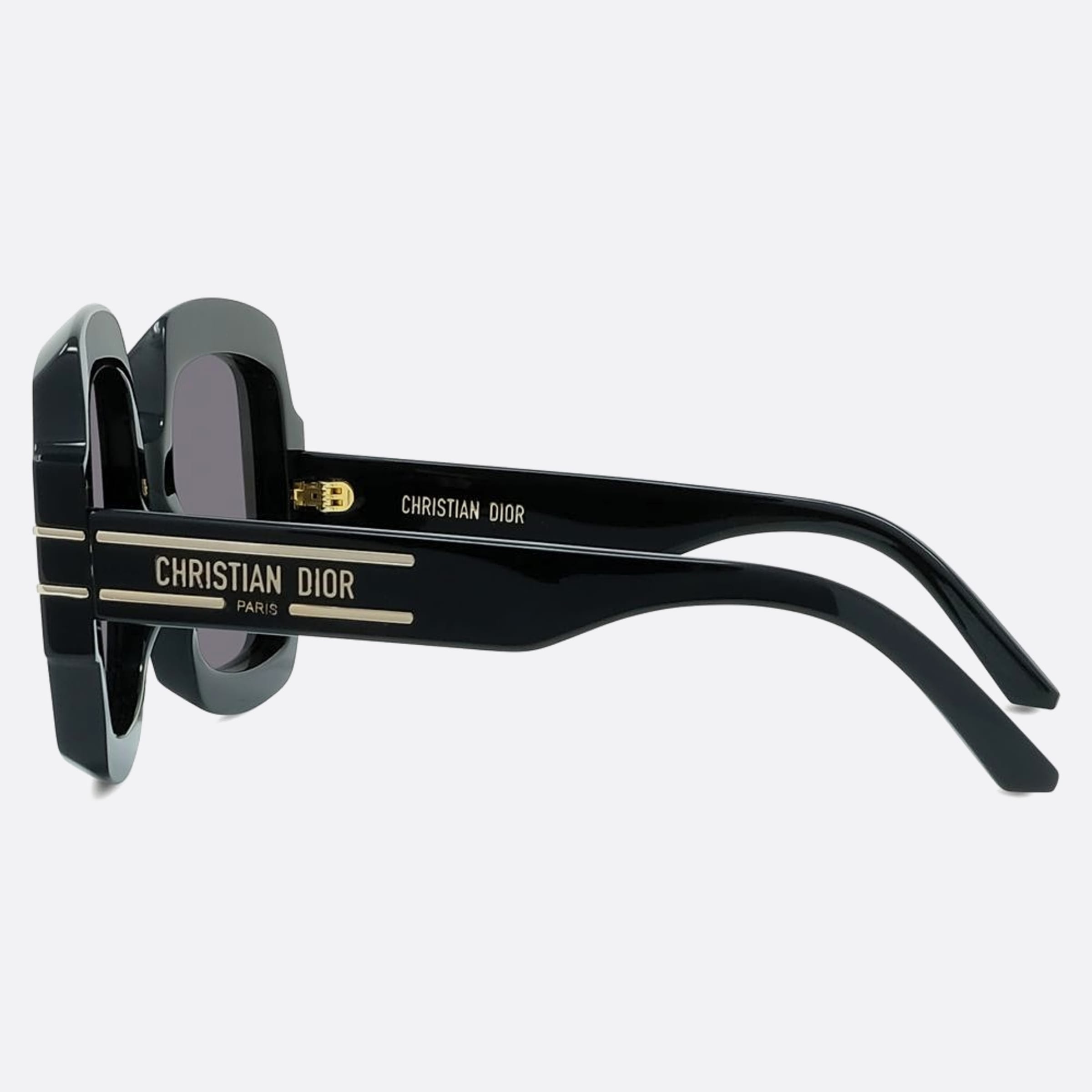 Dior 55mm Diorsignature S1u 10a0 Black Squared Women Sunglasses - Detail View