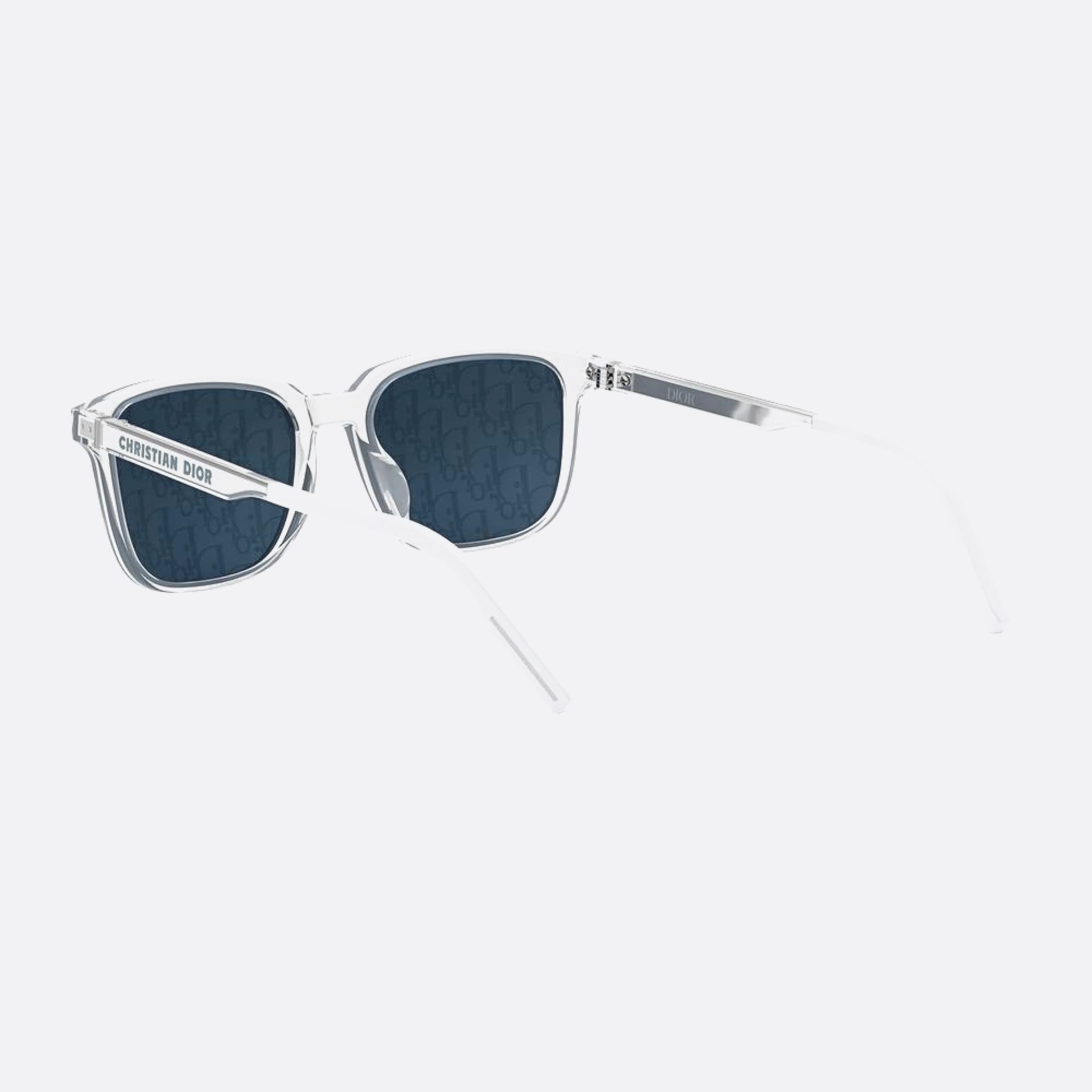 Dior 56mm Diortag 85b8 Transparent Geometric Men Sunglasses - Lifestyle Shot