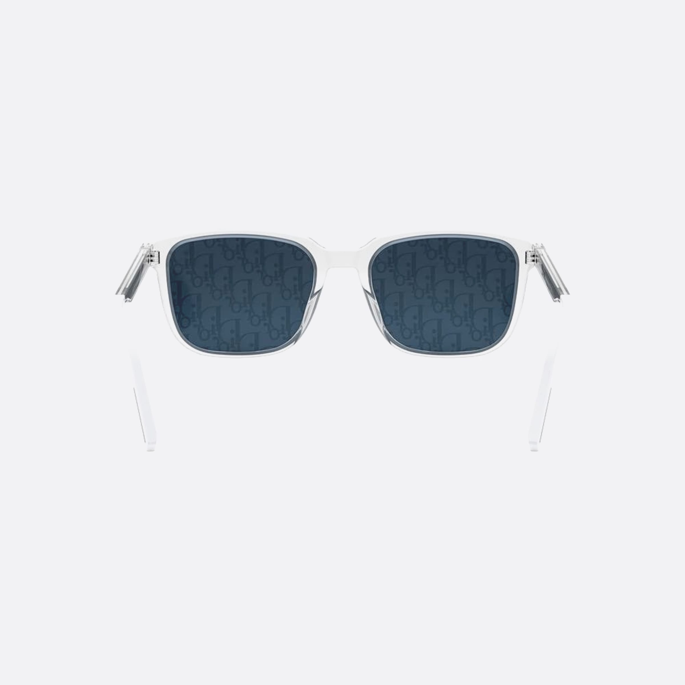 Dior 56mm Diortag 85b8 Transparent Geometric Men Sunglasses - Additional Angle