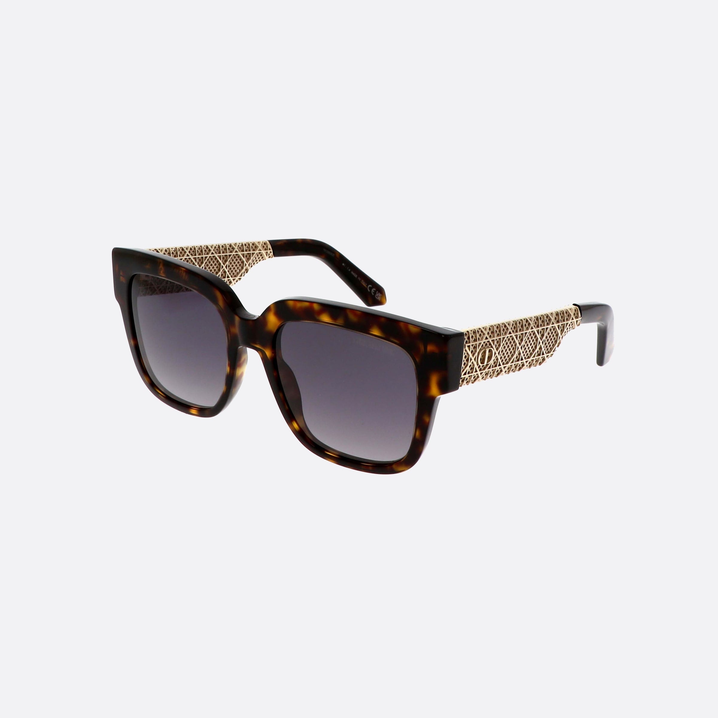 Dior 54mm Women's Esille S1i 20a1 Havana Squared Sunglasses - Main View