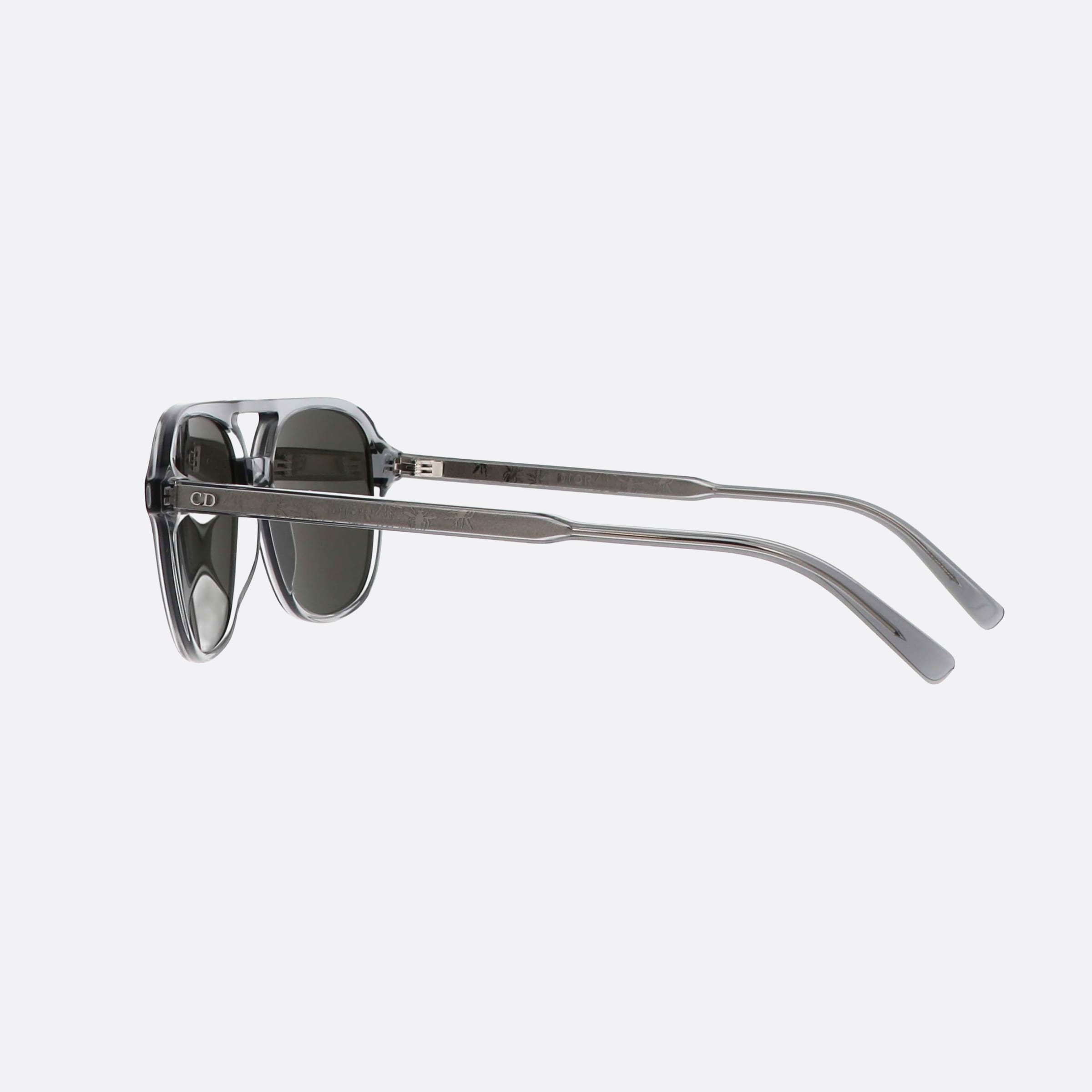 Dior 57mm Indior N1i 45a7 Grey Men Sunglasses - Detail View