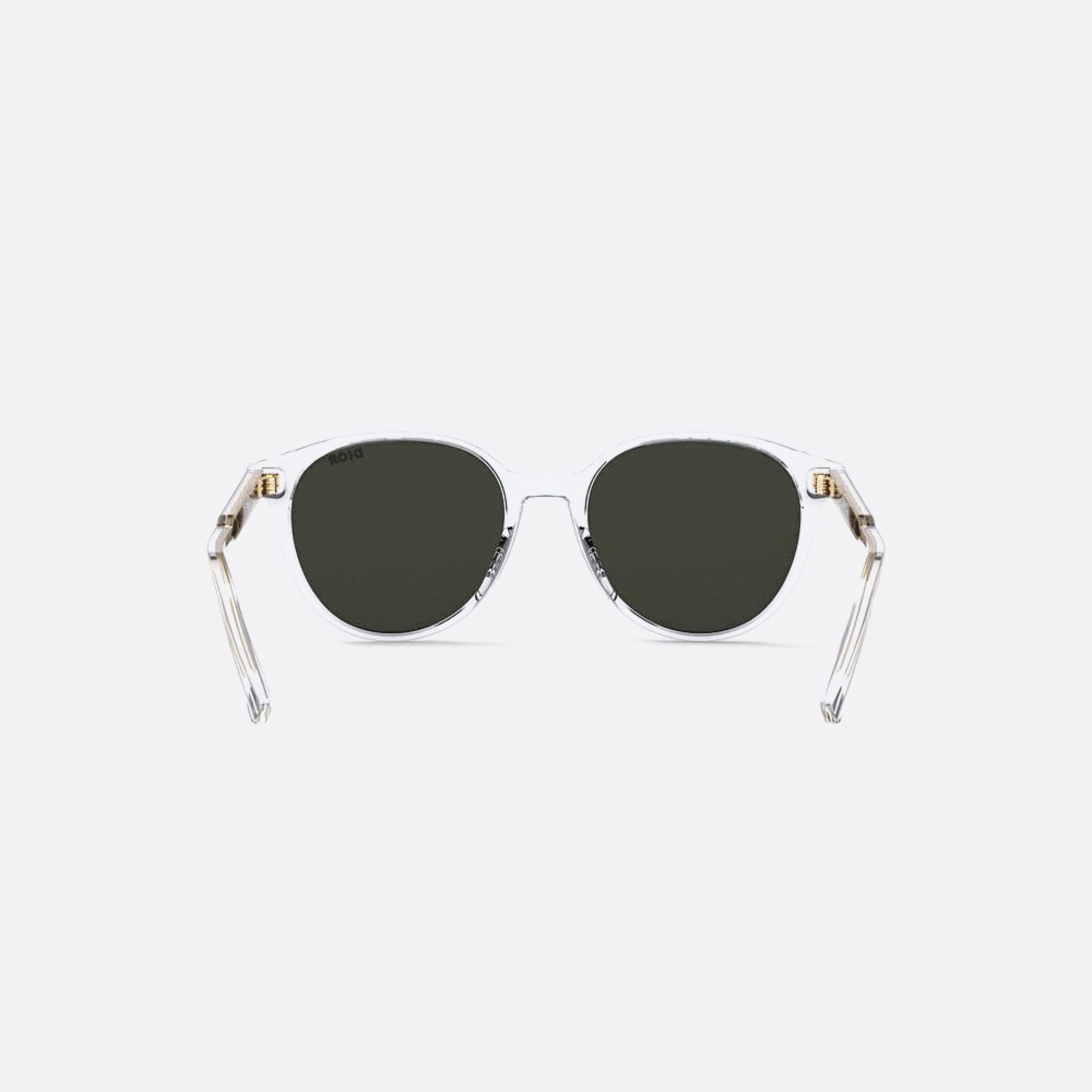 Dior 52mm Indior R1i 85a5 Transparent Round Men Sunglasses - Additional Angle