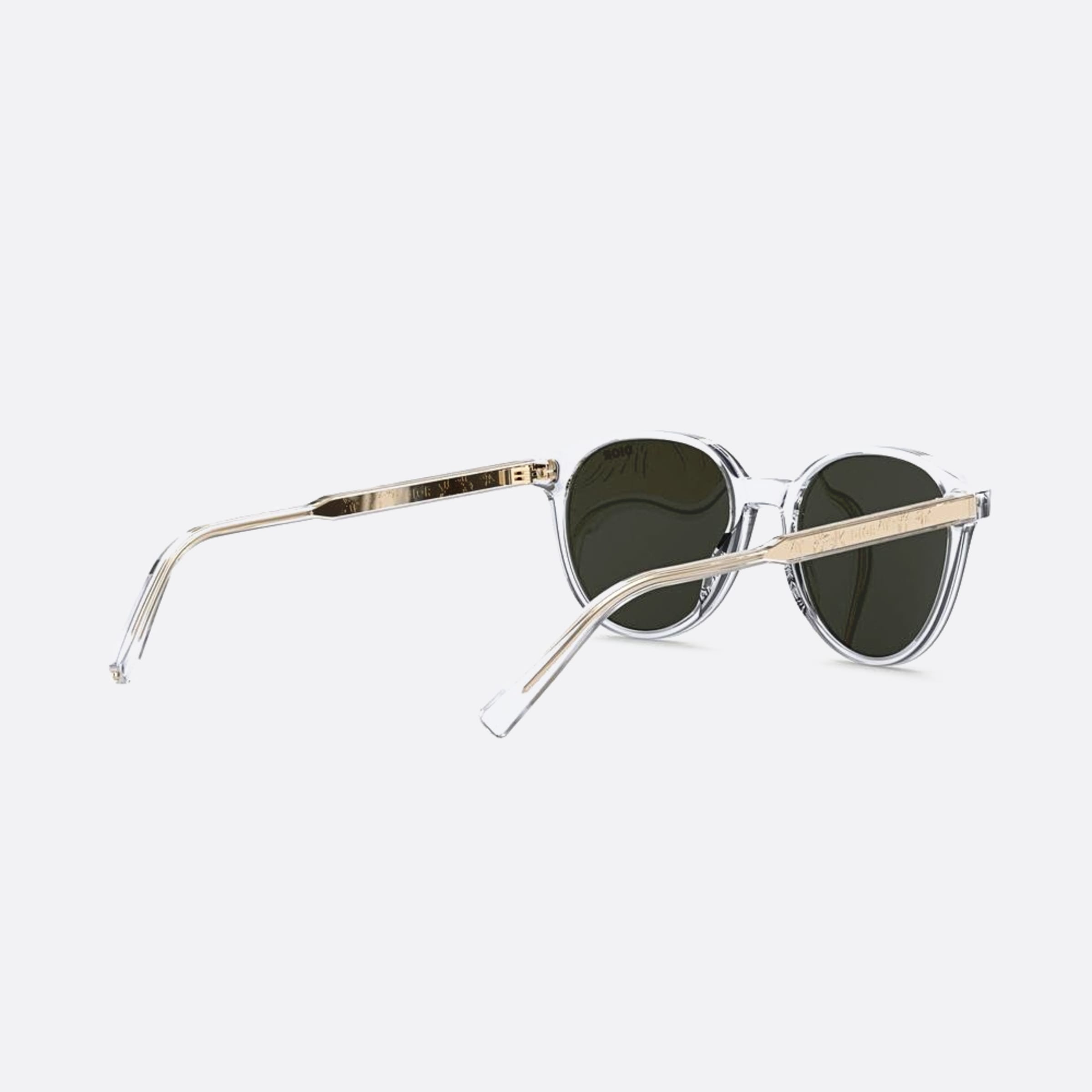 Dior 52mm Indior R1i 85a5 Transparent Round Men Sunglasses - Additional Angle