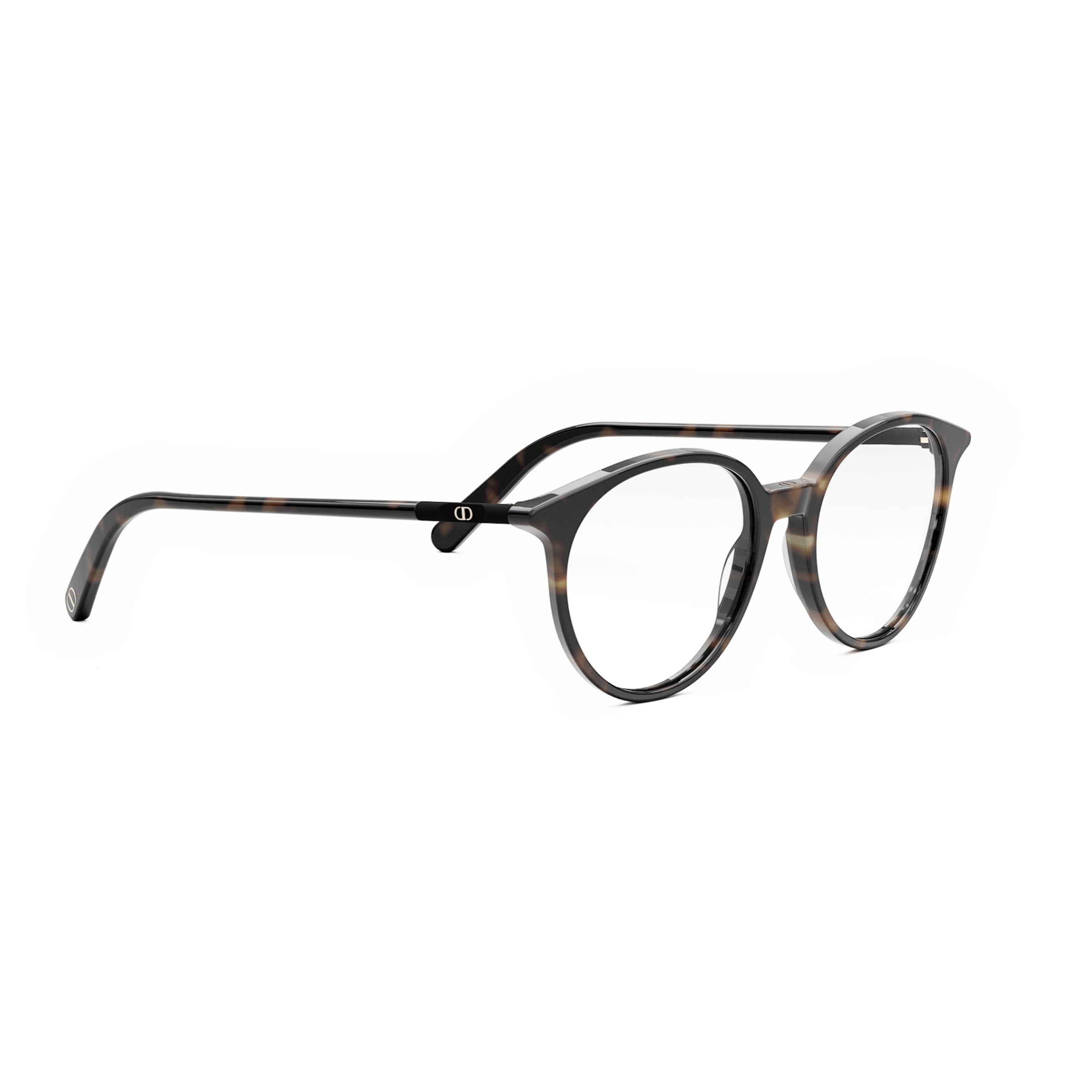 Dior 50mm Mini R5i Havana Round Women Eyeglasses - Detail View