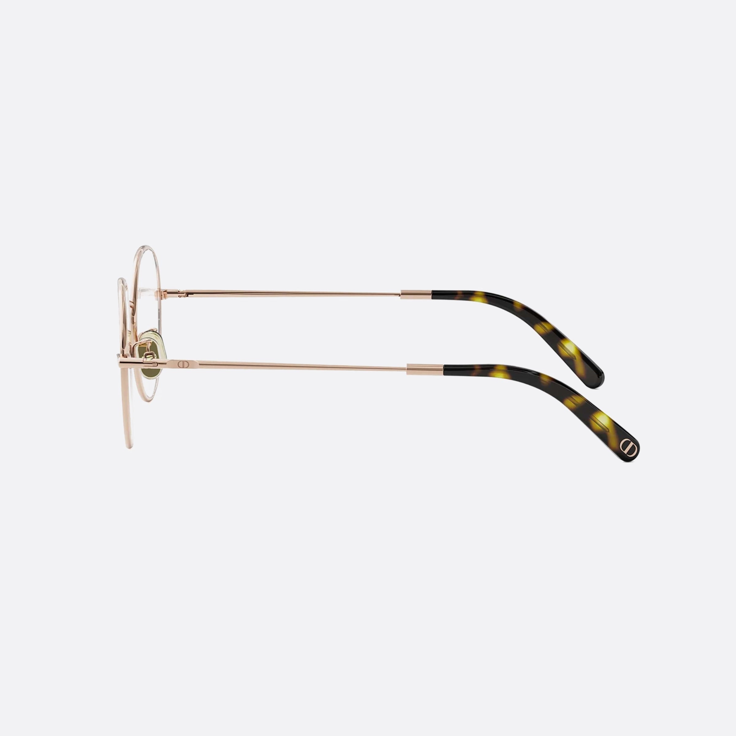 Dior 51mm Mini R6f E000 Rose Gold Round Women Eyeglasses - Detail View