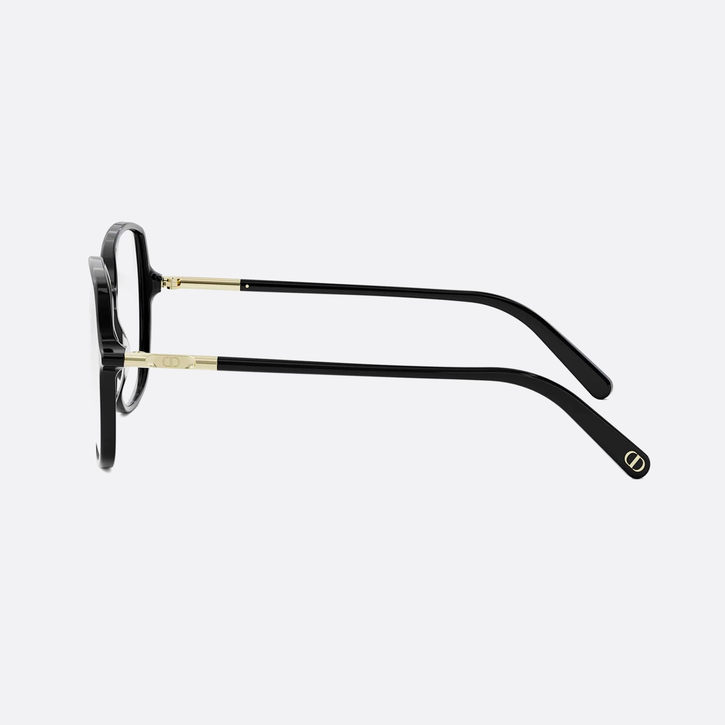 Dior 55mm Mini S9i Black Round Women Eyeglasses - Detail View
