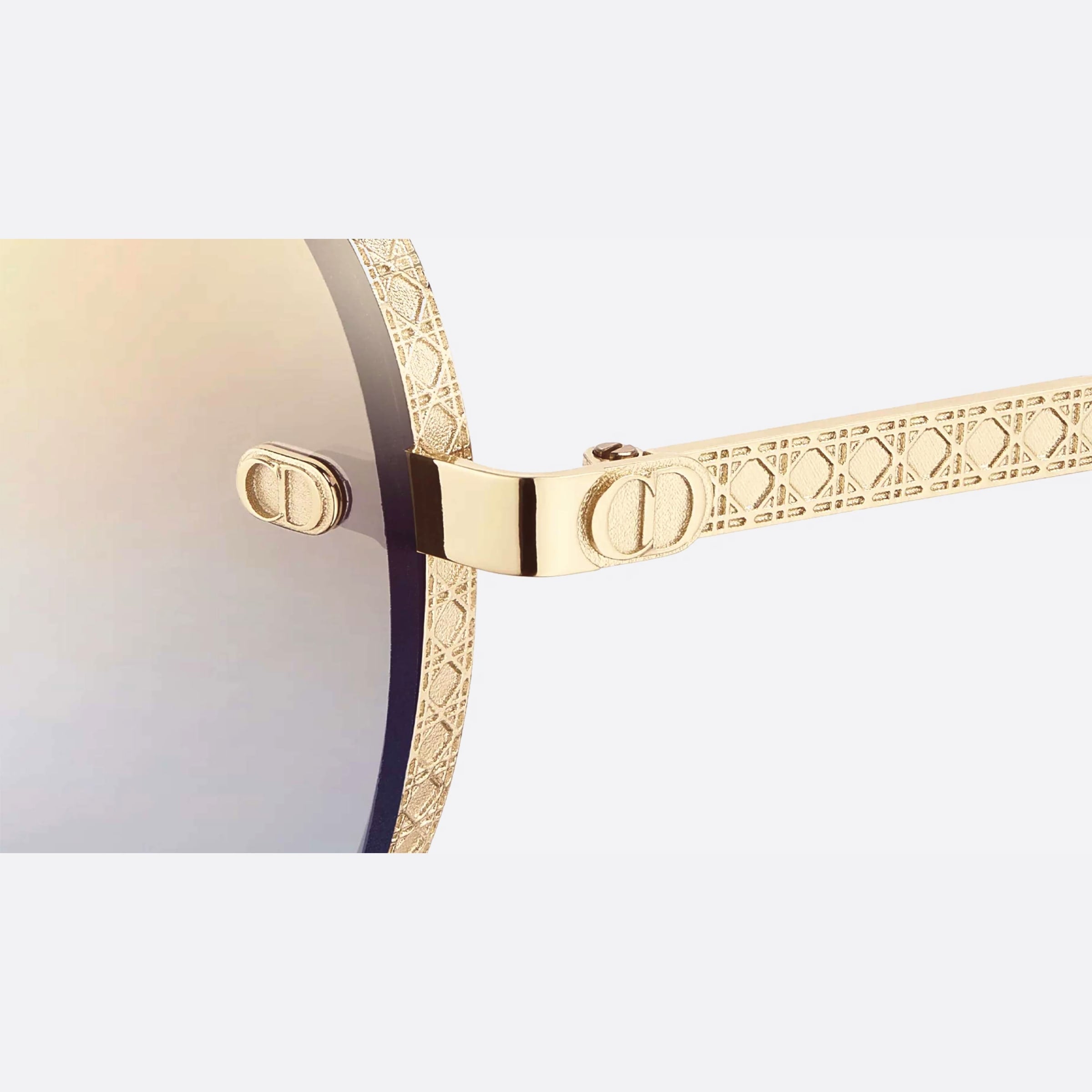 Dior 61mm Men's Neodior A1u B0h4 Gold Sunglasses - Lifestyle Shot