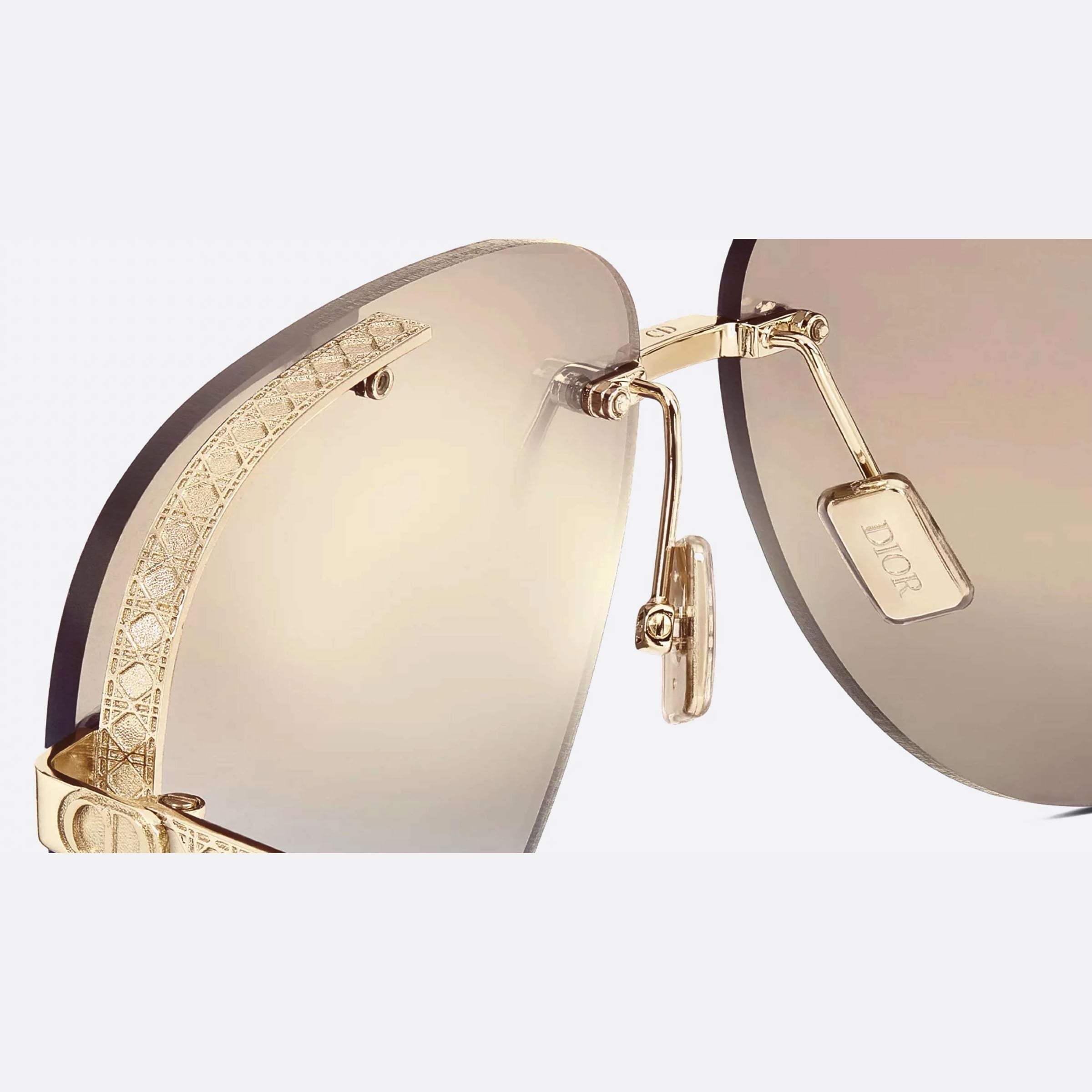 Dior 61mm Men's Neodior A1u B0h4 Gold Sunglasses - Additional Angle