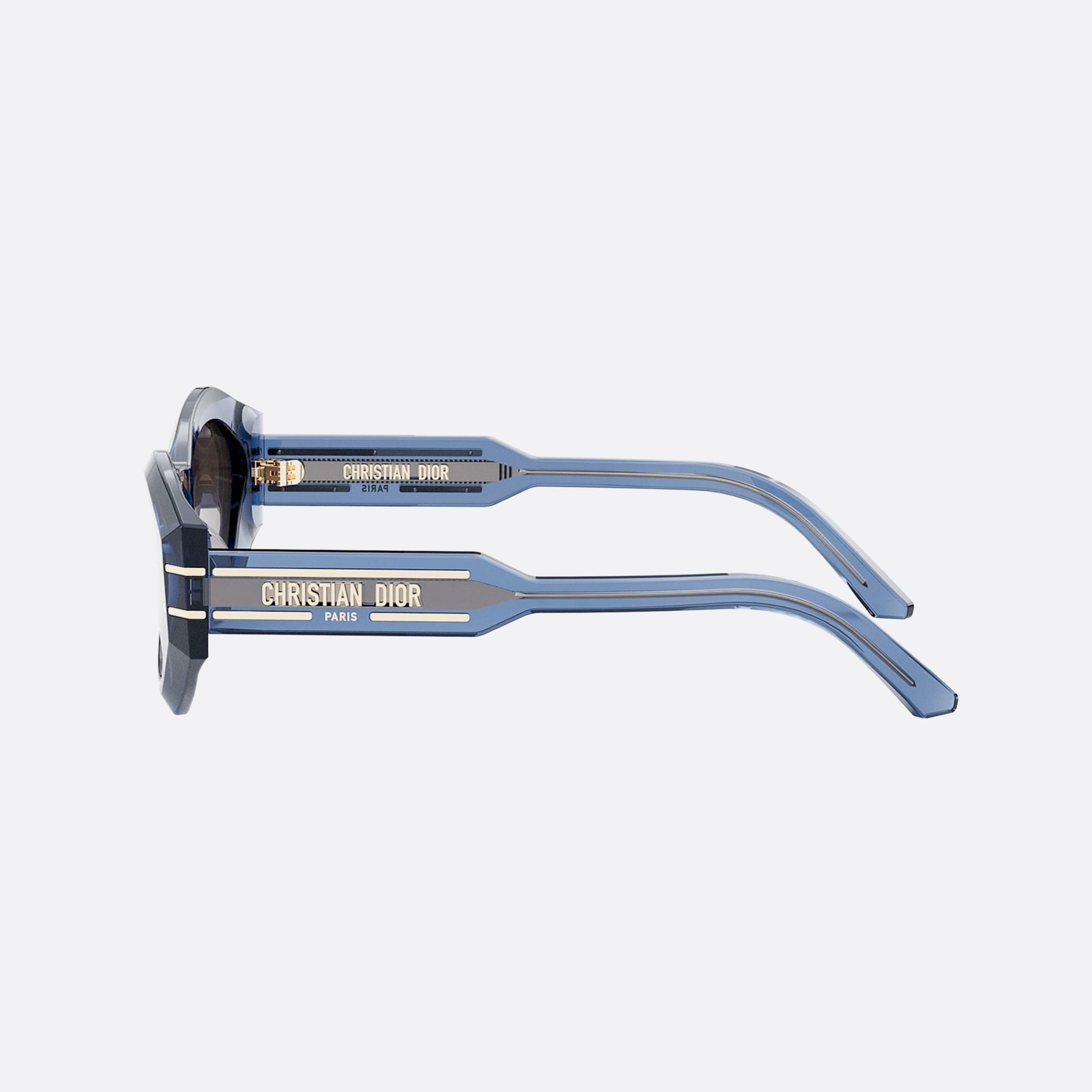 Dior 55mm Signature B1u 30f2 Blue Unisex Sunglasses - Detail View