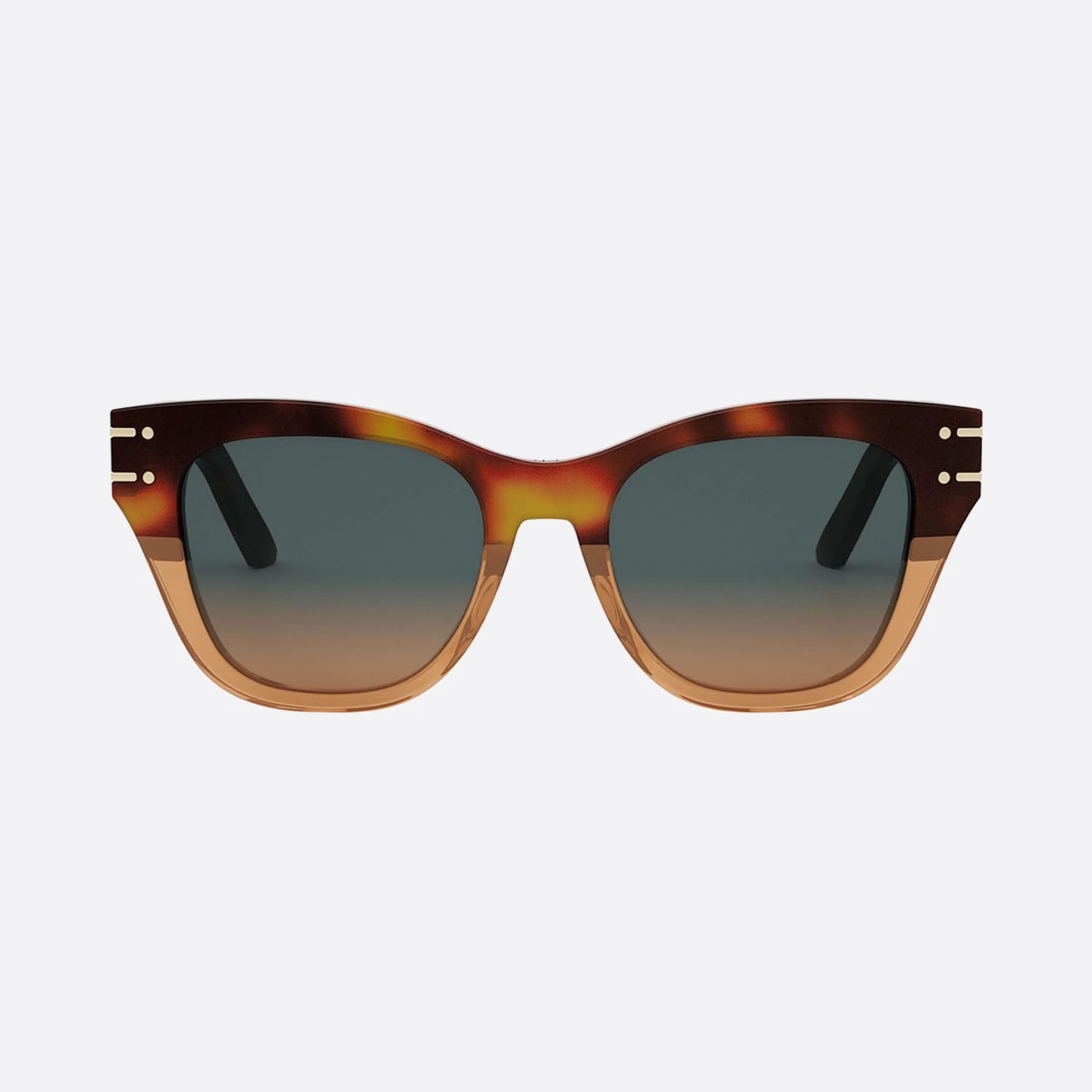 Dior 52mm Unisex Signature B4i 25f2 Tortoise Sunglasses - Side View
