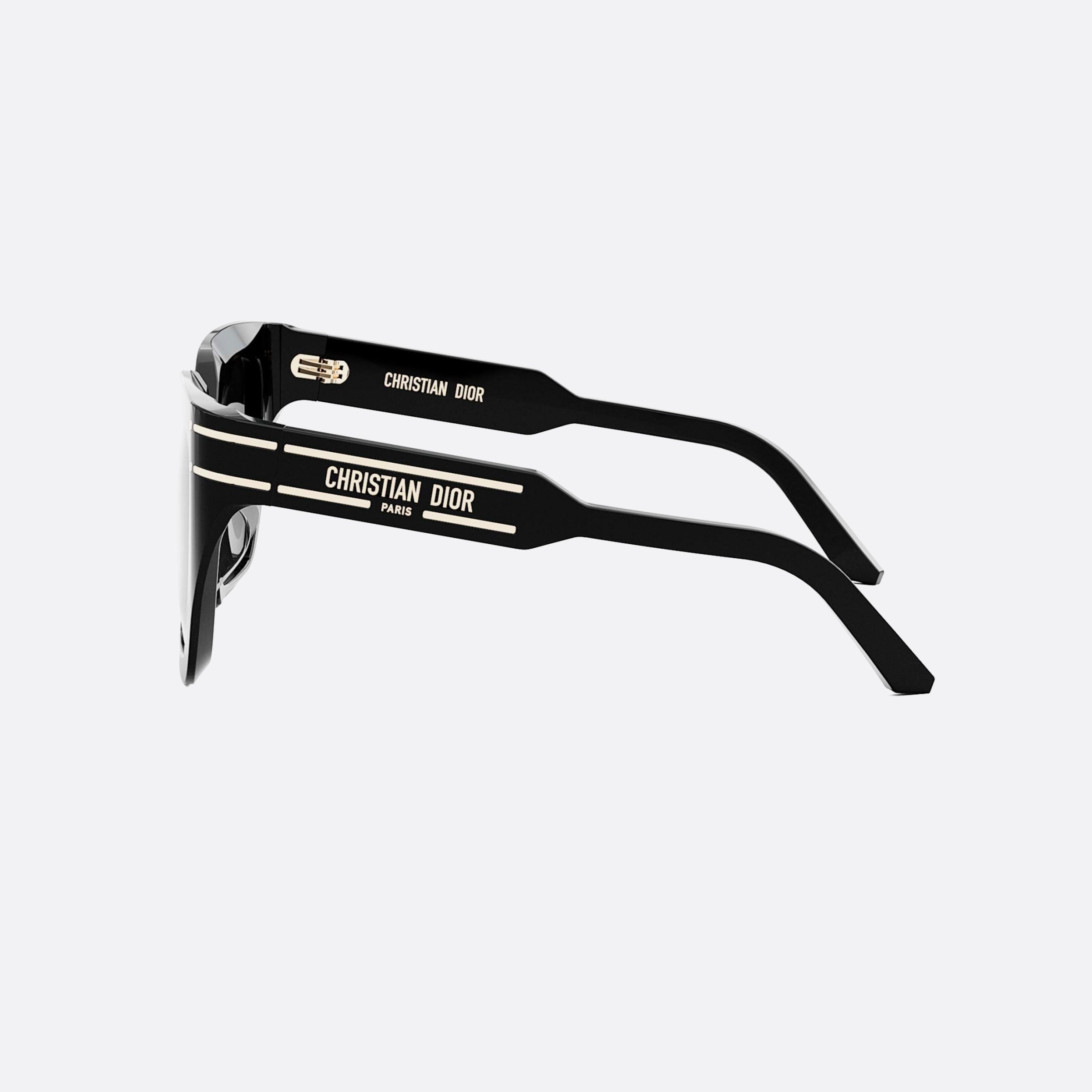 Dior 55mm Signature S10f 10a1 Black Unisex Sunglasses - Detail View