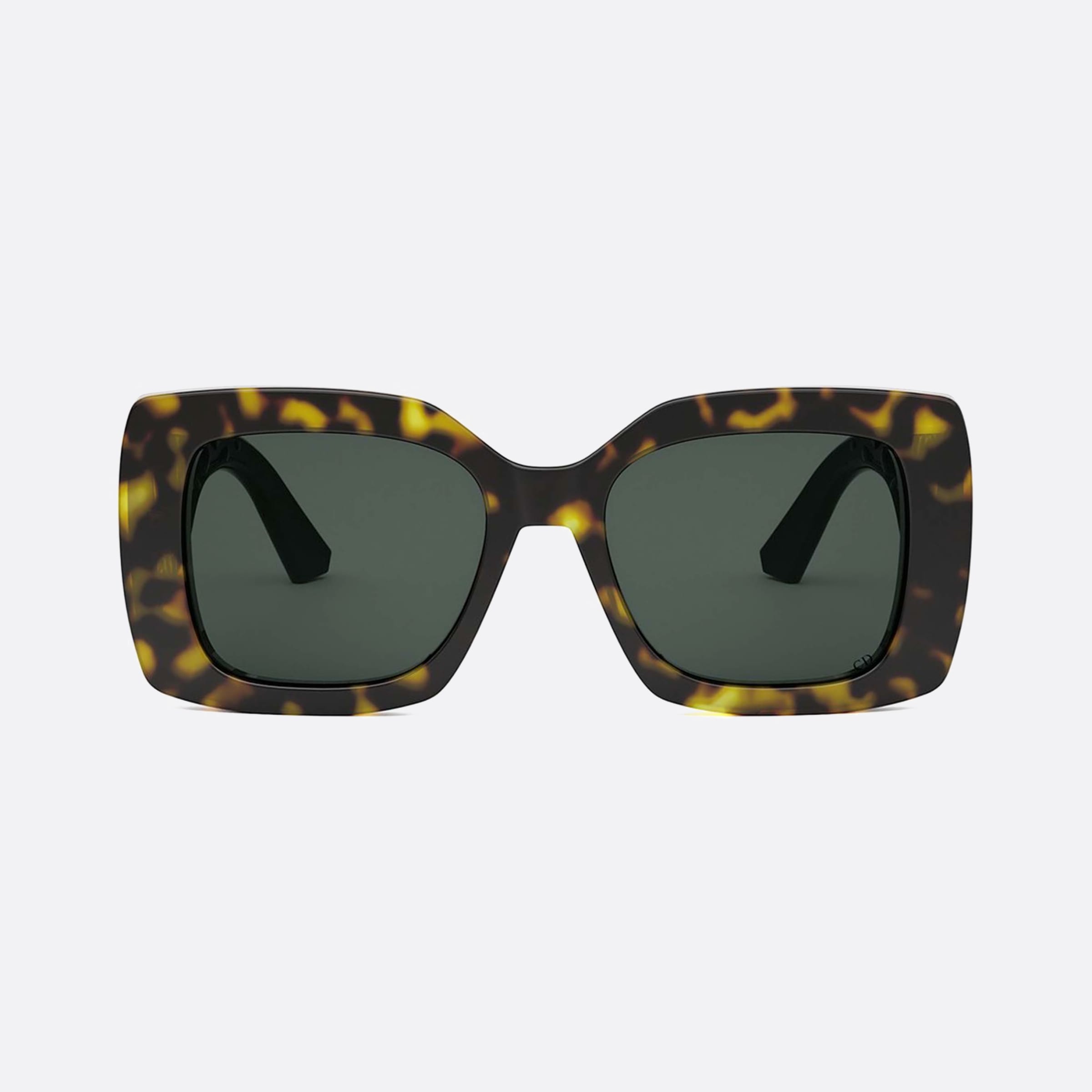 Dior 54mm Women's Verydior S1i 20c0 Havana Squared Sunglasses - Side View