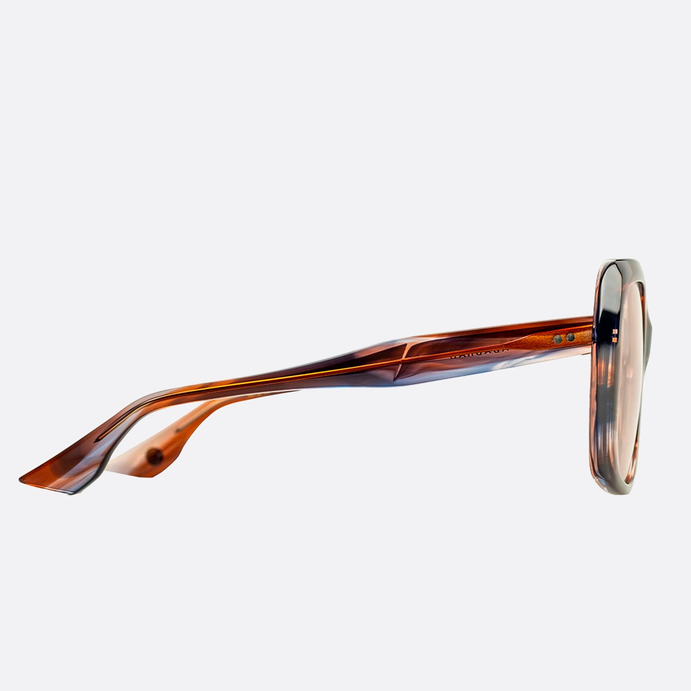 Dita 54mm Adabrah Brown Geometric Unisex Sunglasses - Detail View