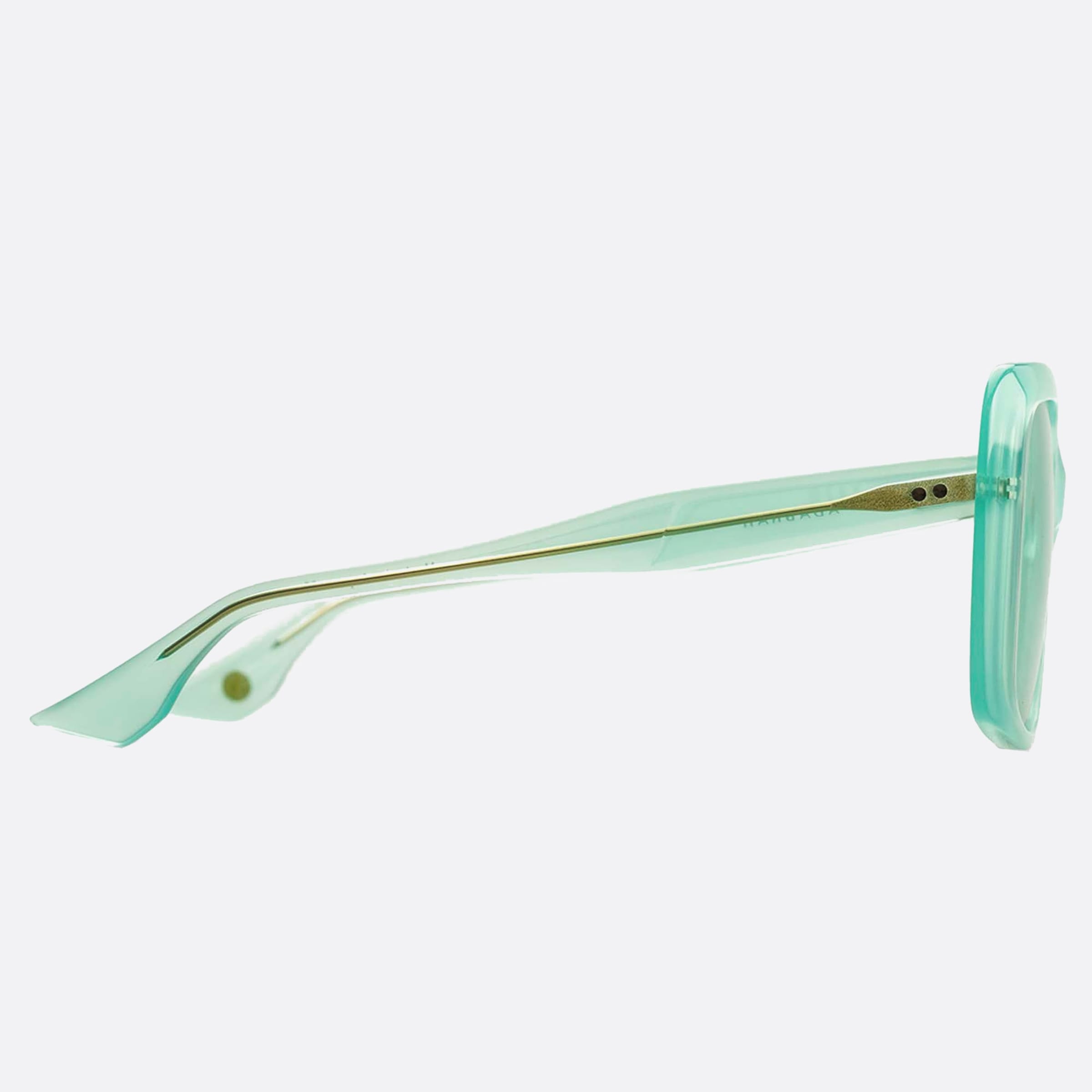 Dita 54mm Adabrah Green Geometric Unisex Sunglasses - Detail View