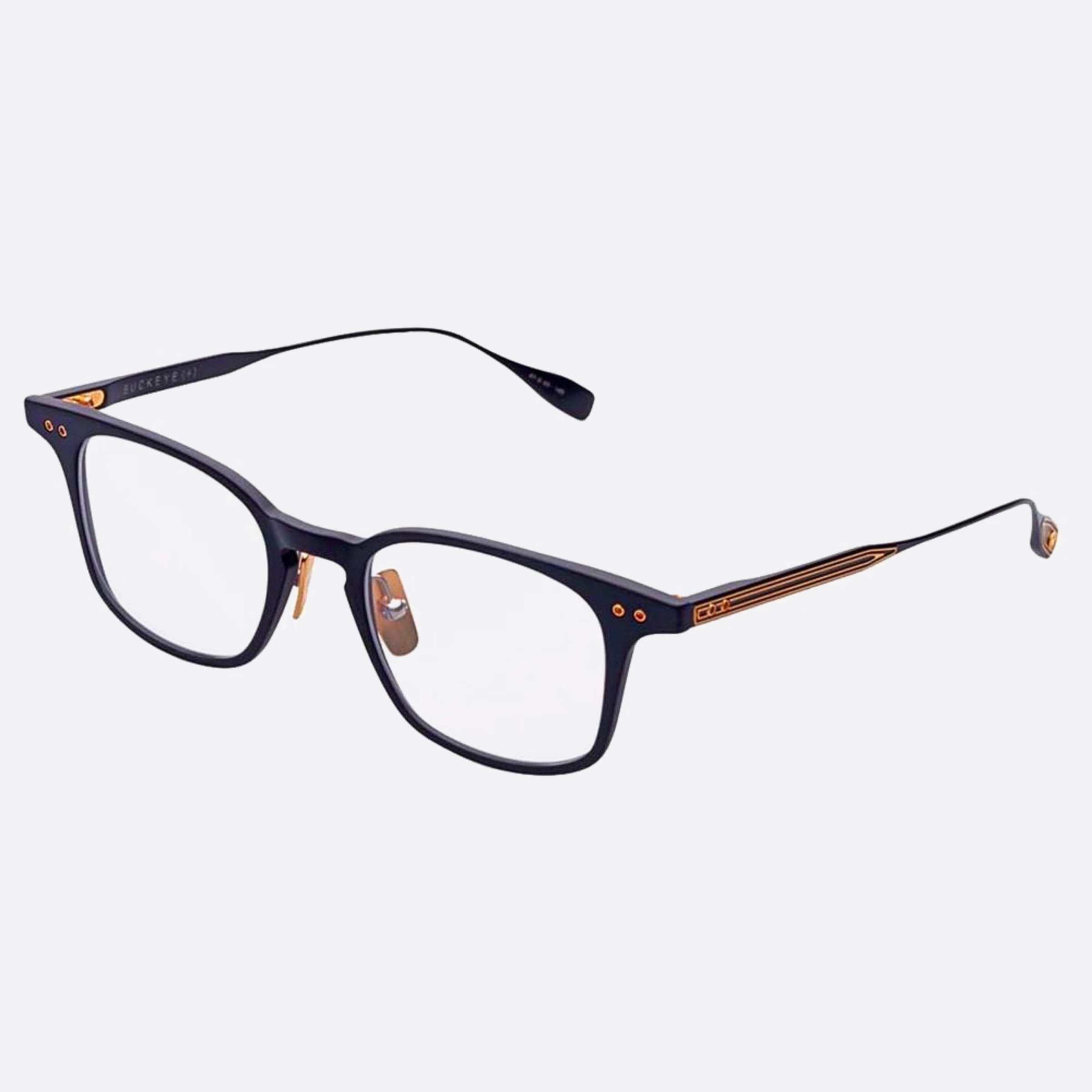 Dita 01mm Buckeye Black Squared Unisex Eyeglasses - Side View