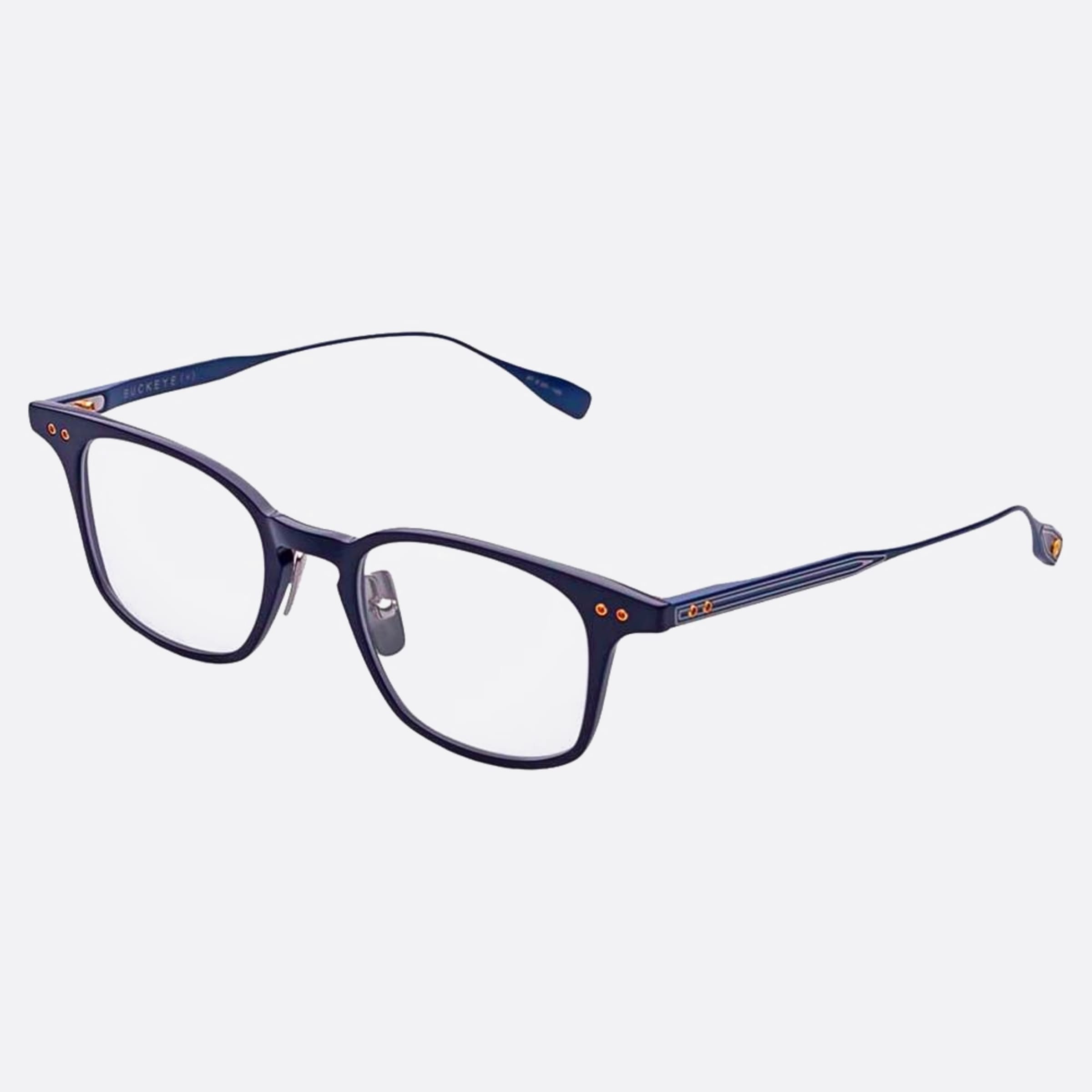 Dita 03mm Buckeye Blue Squared Unisex Eyeglasses - Side View