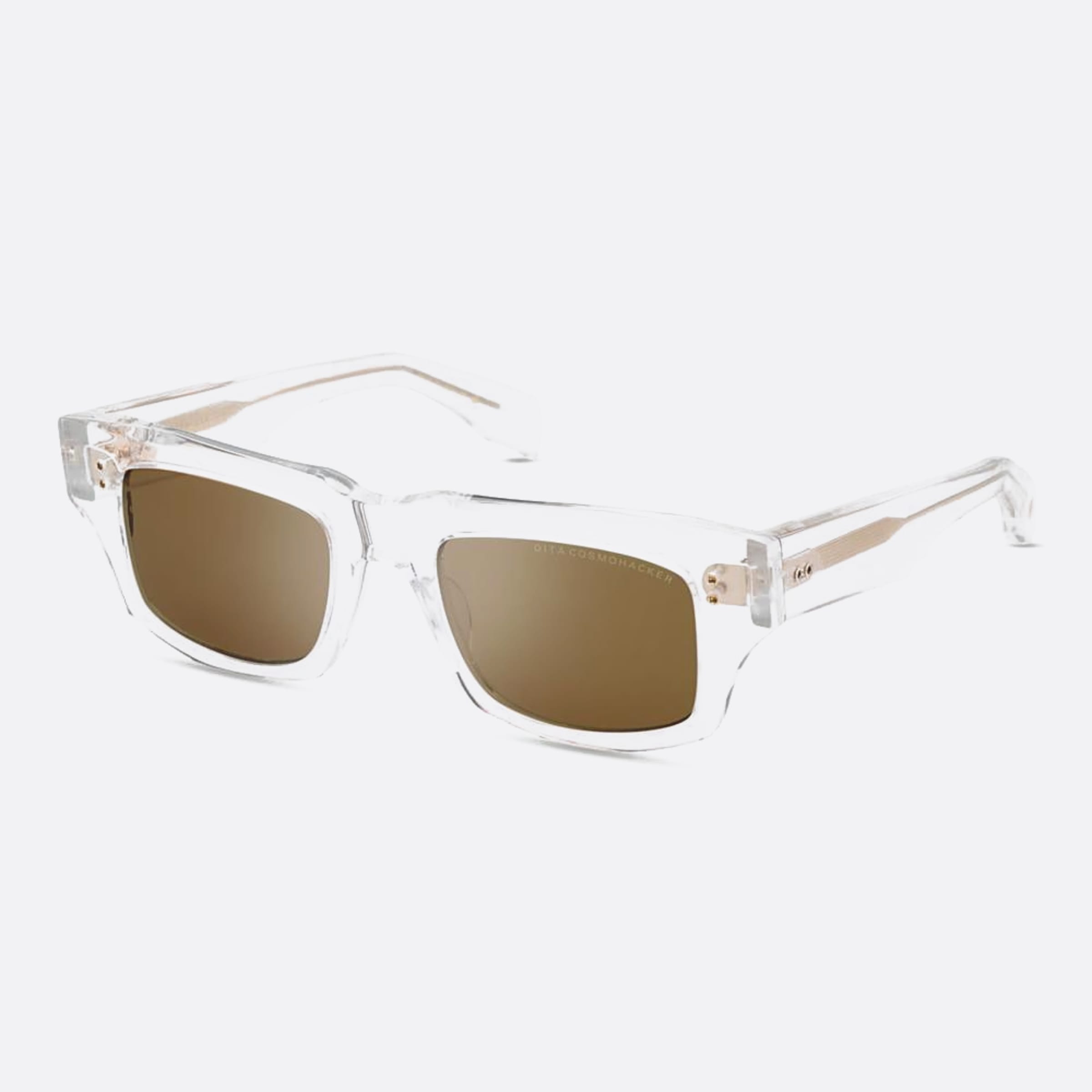 Dita 52mm Cosmohacker Dts727 Transparent Squared Unisex Sunglasses - Side View